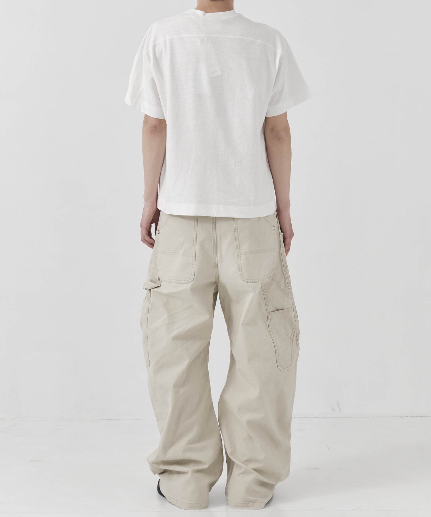 duck double knee curved leg pants CONZ