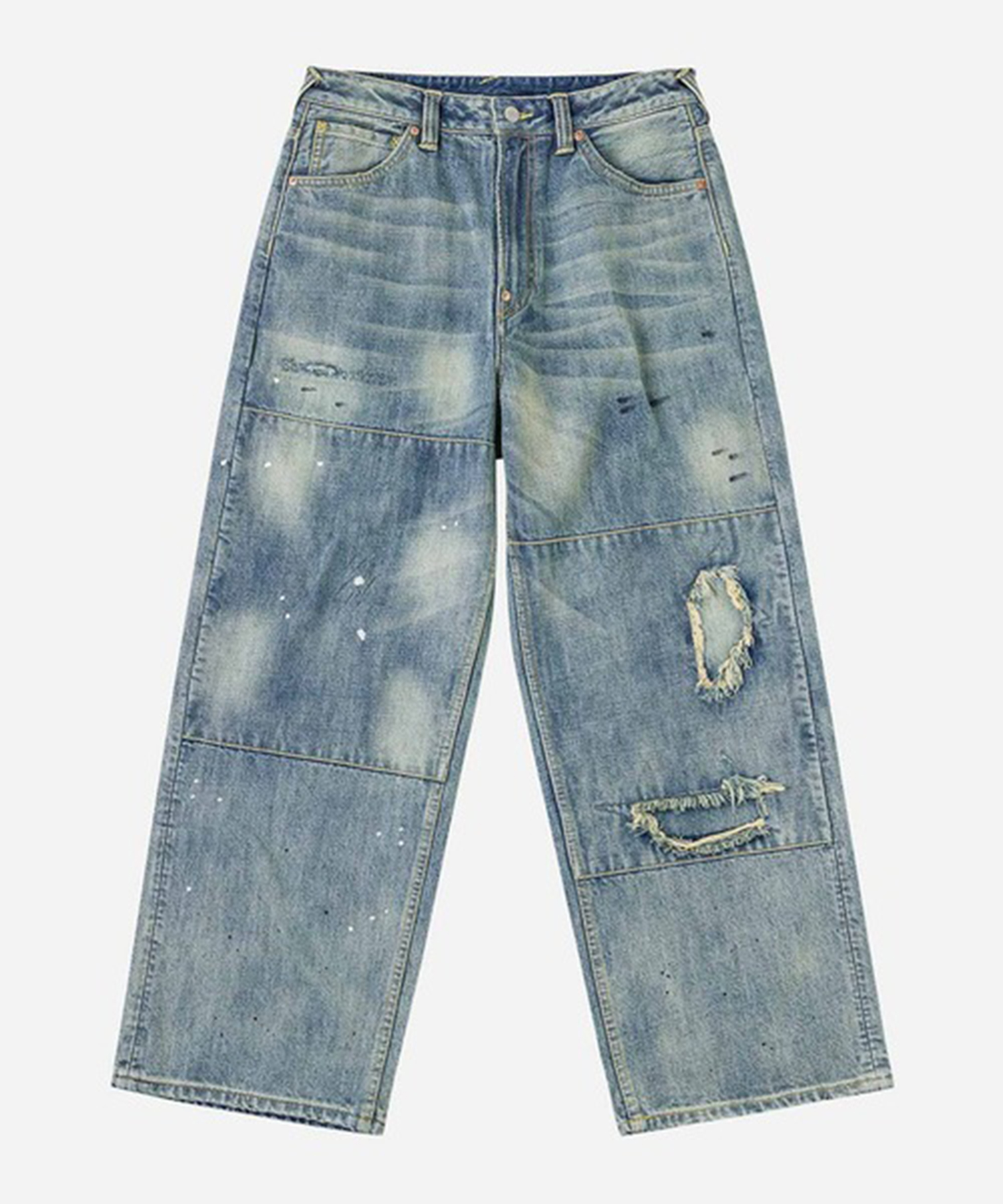 EJ 5P DISTRESSED JEANS EVISU