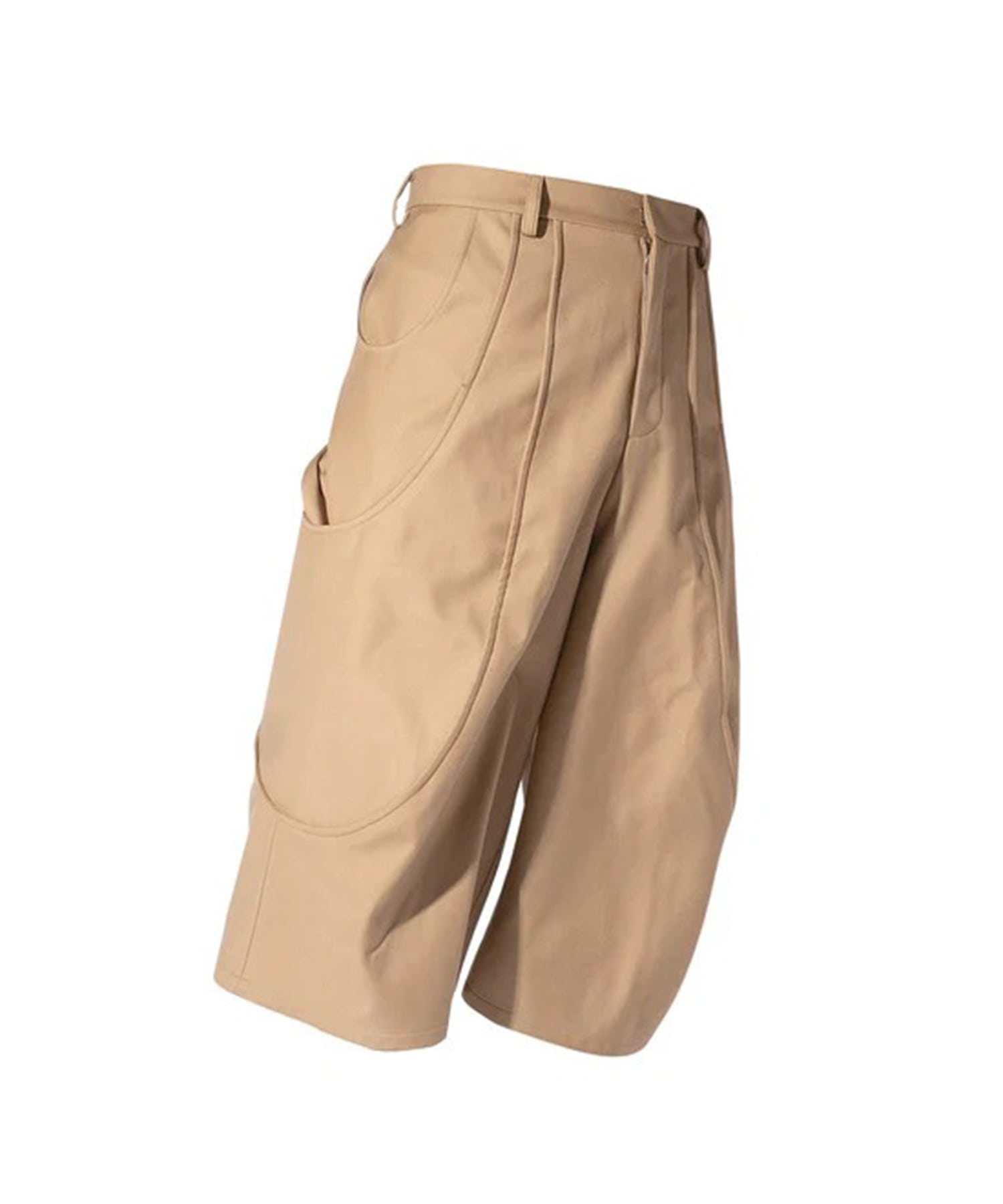 TUCK CURVE WIDE SHORTS GOAT ESSENCE