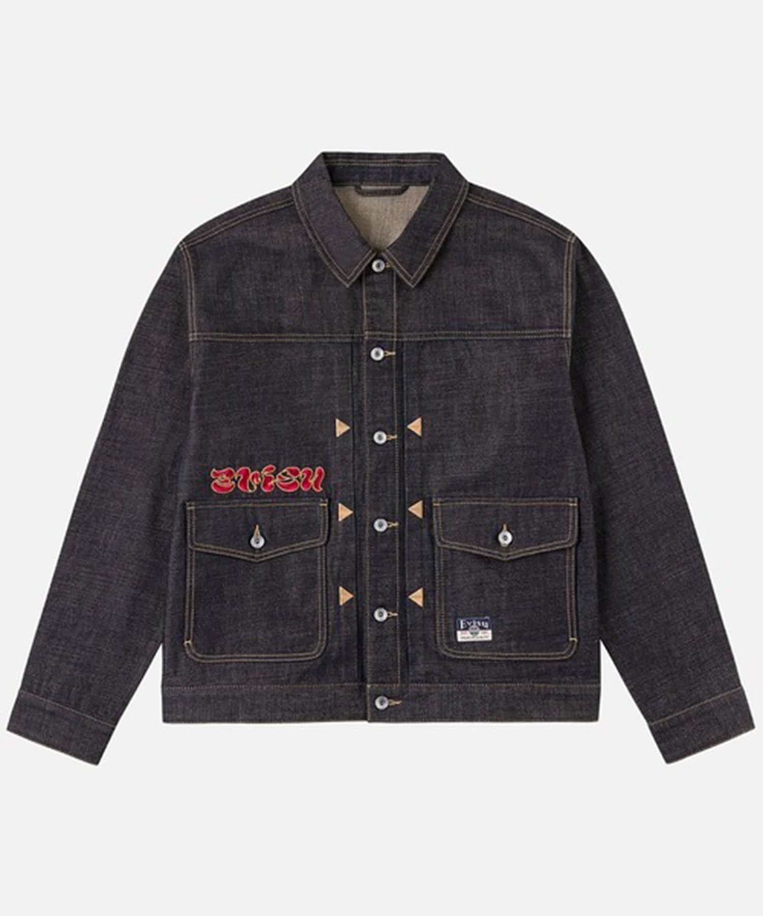 EVISU MIJ TIGER PRESHRUNK DENIM JACKET EVISU