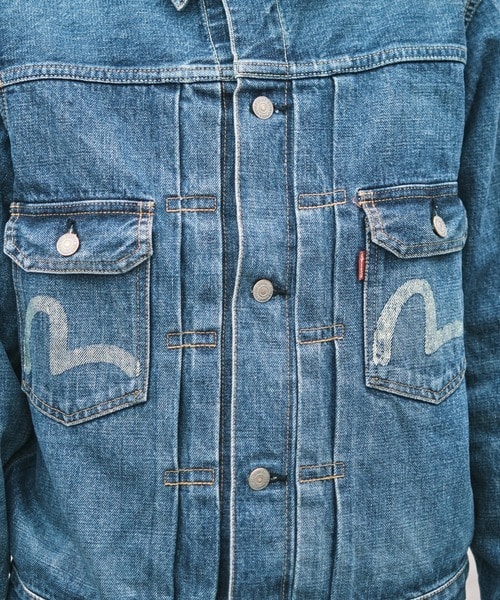 EVISU MIJ TIGER PRESHRUNK DENIM JACKET EVISU