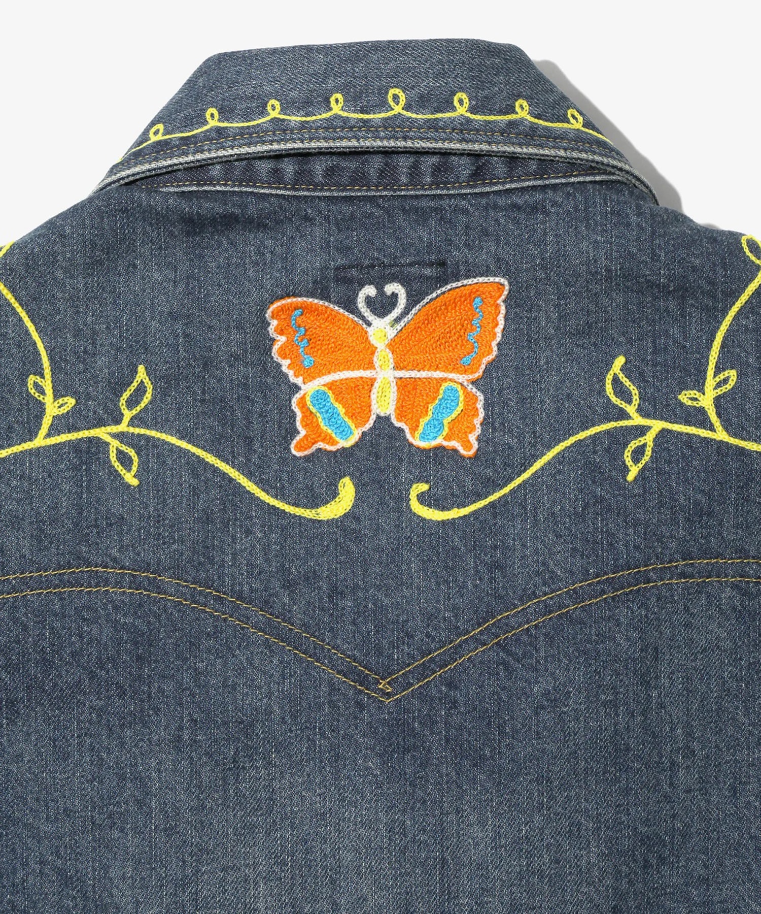Papillion Emb. Jean Jacket Needles