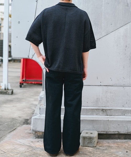 WASHI OPEN COLLAR SHIRTS KNIT alvana