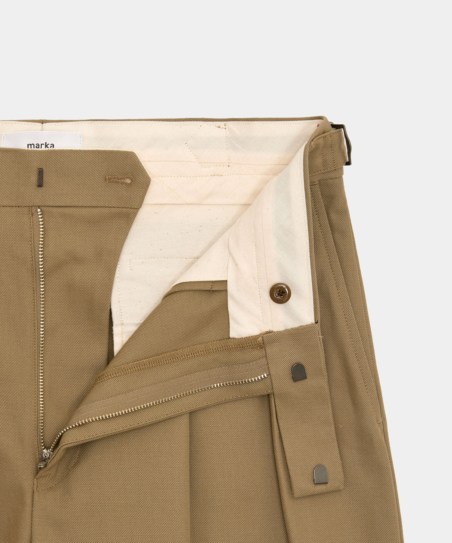 TWO TUCK CROPPED TROUSERS CONZ