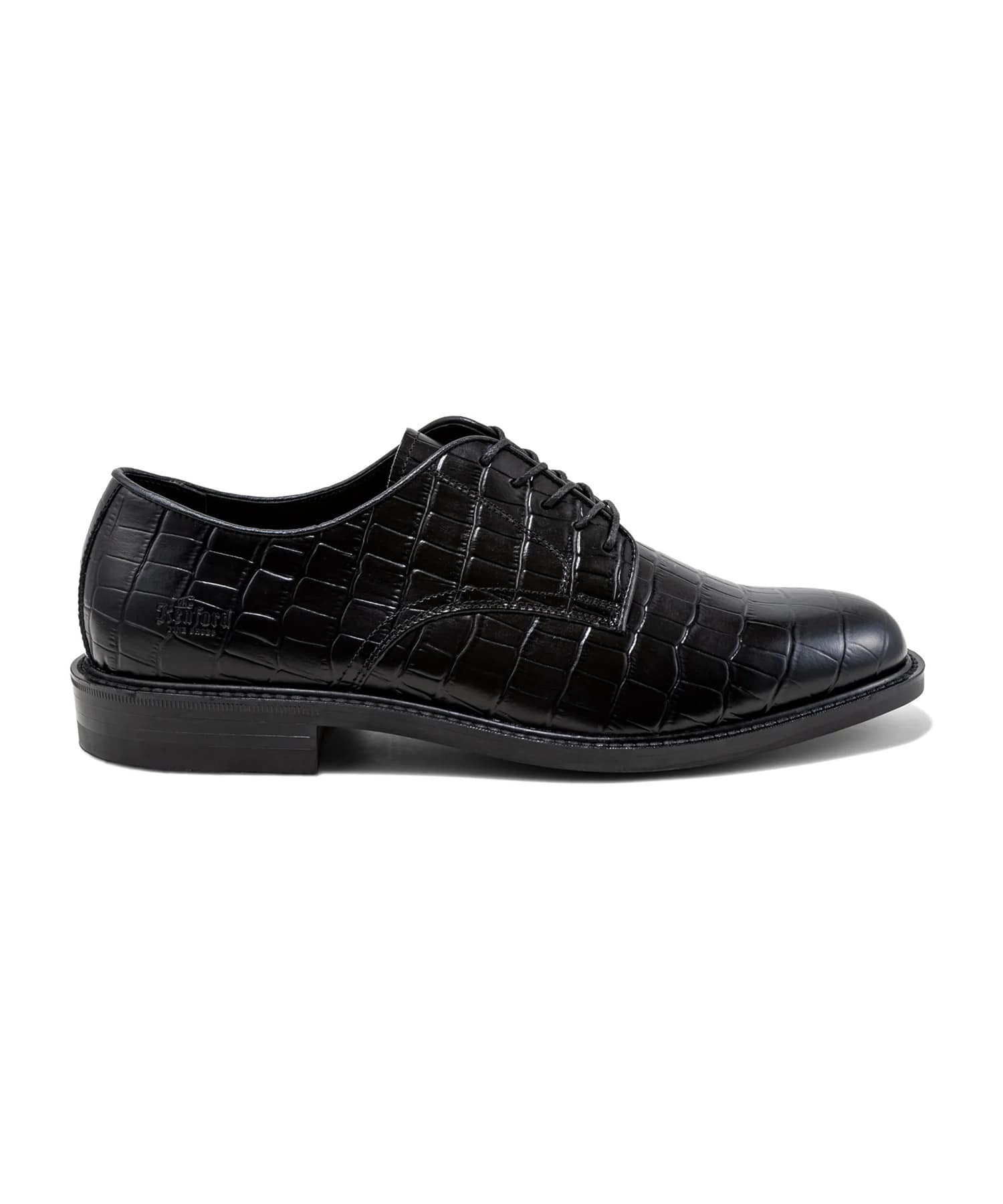 CLASSIC PLAIN TOE　　BLACK CROCODILE The Kenford FINESHOES
