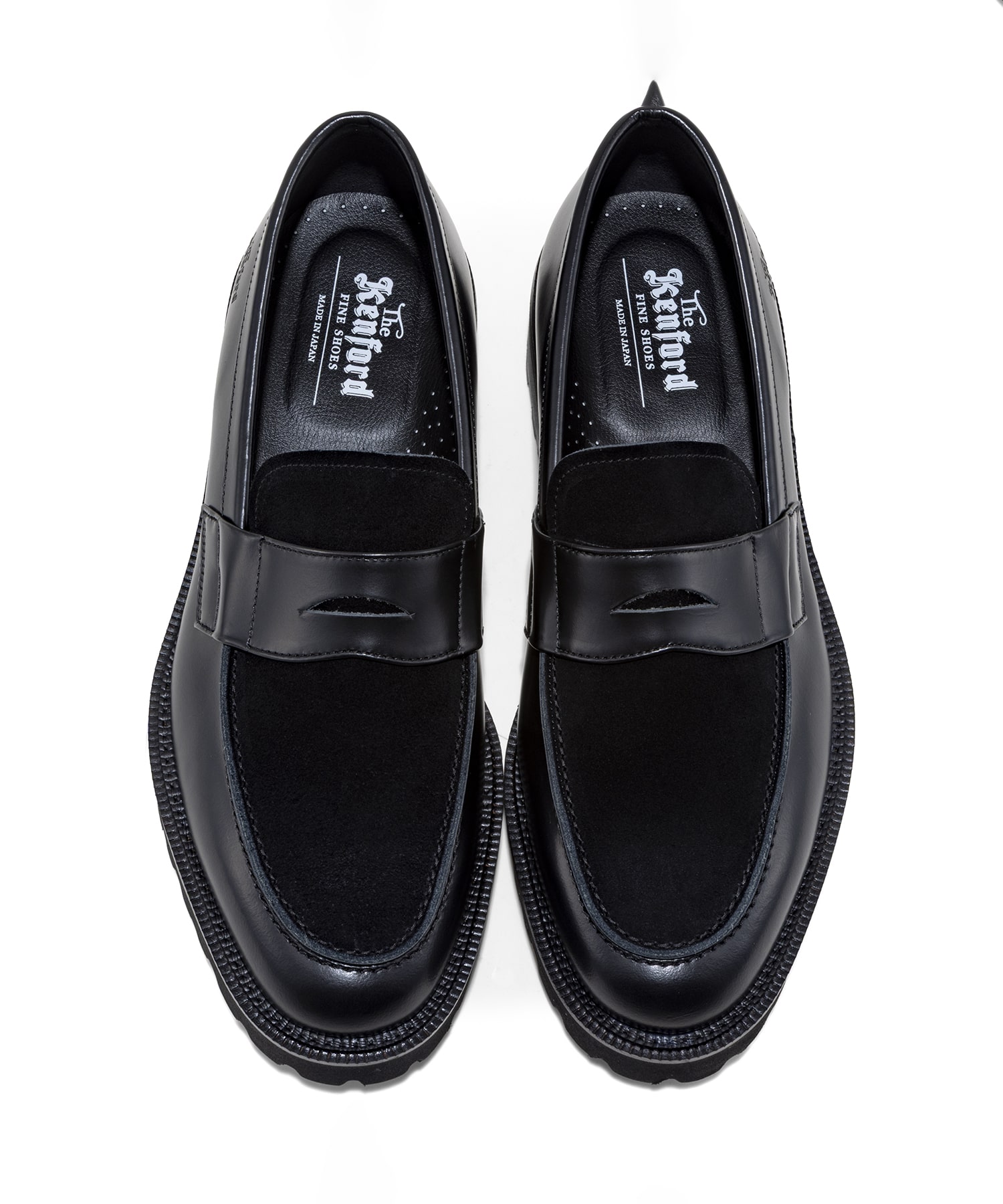NEW CLASSIC COIN LOAFERS　BLACK BLACK SUEDE 