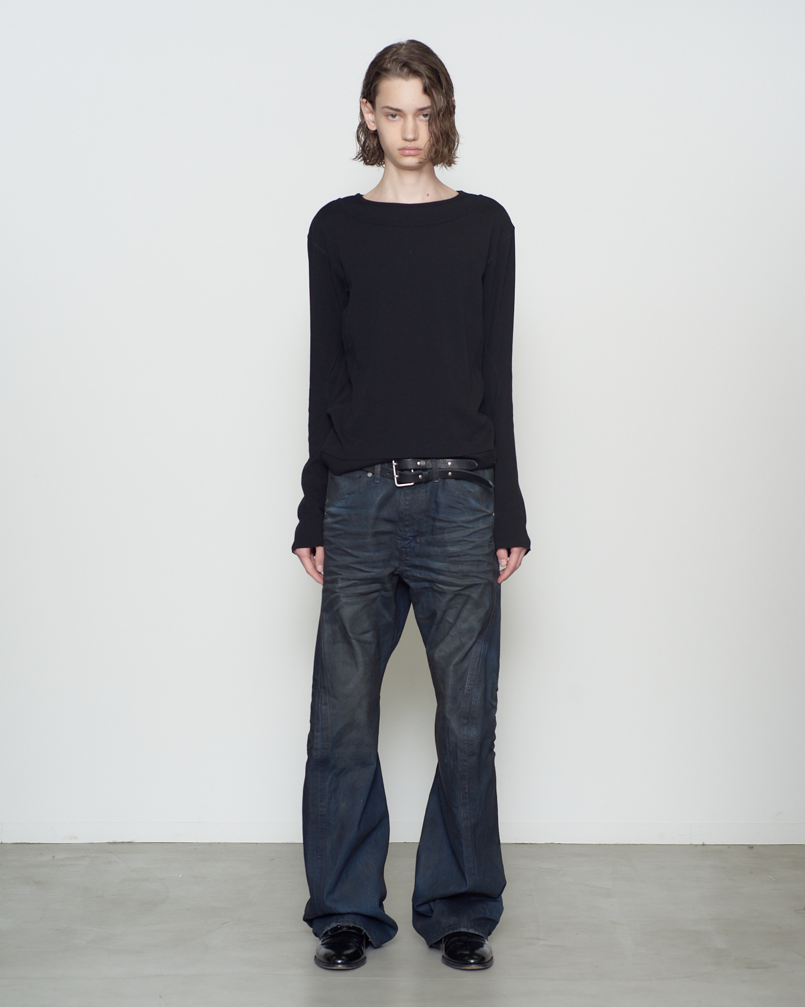 DOUBLE LAYERED LONG SLEEVE T SHIRT NVRFRGT