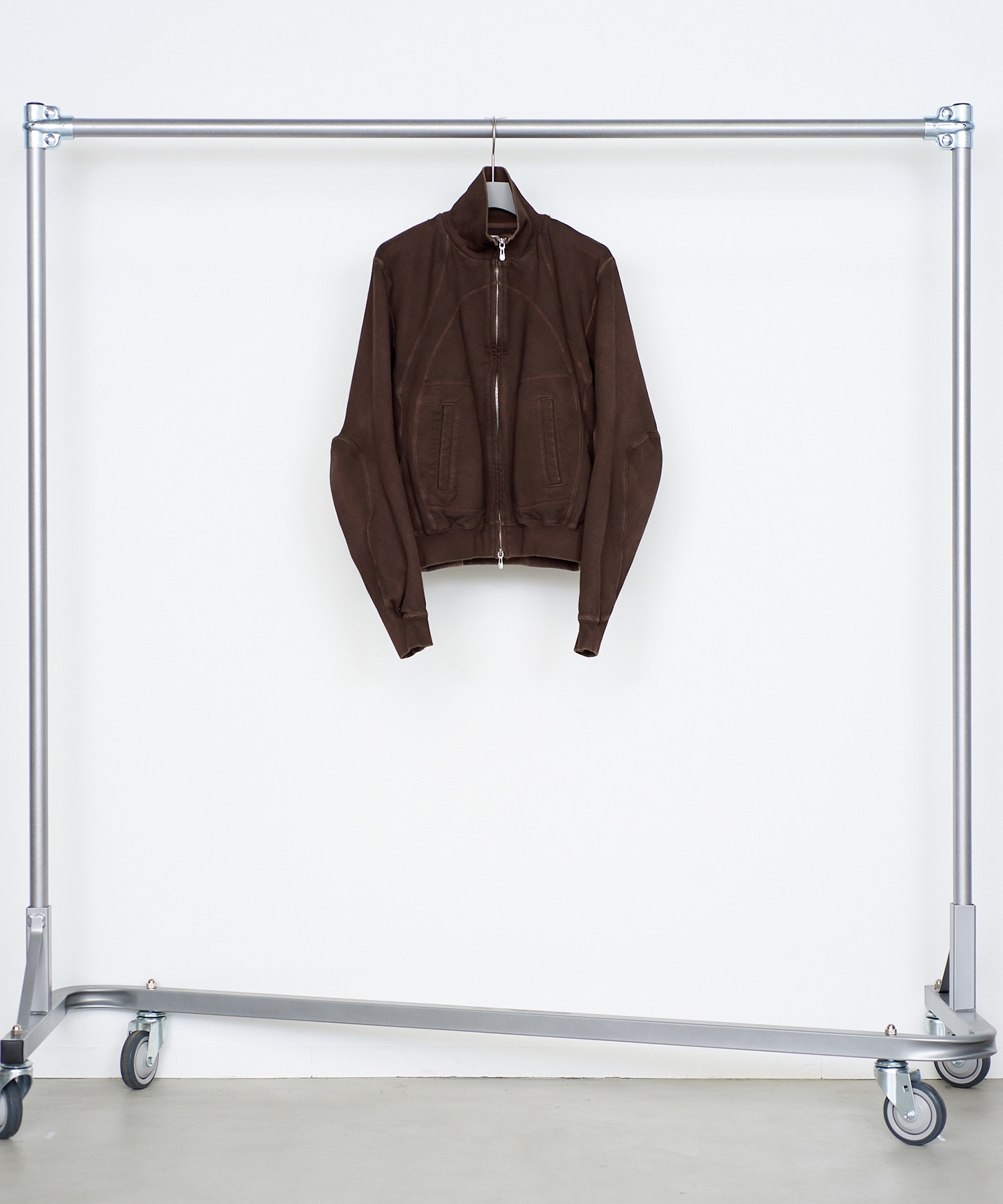 PANELED ZIP UP SWEAT SHIRT NVRFRGT