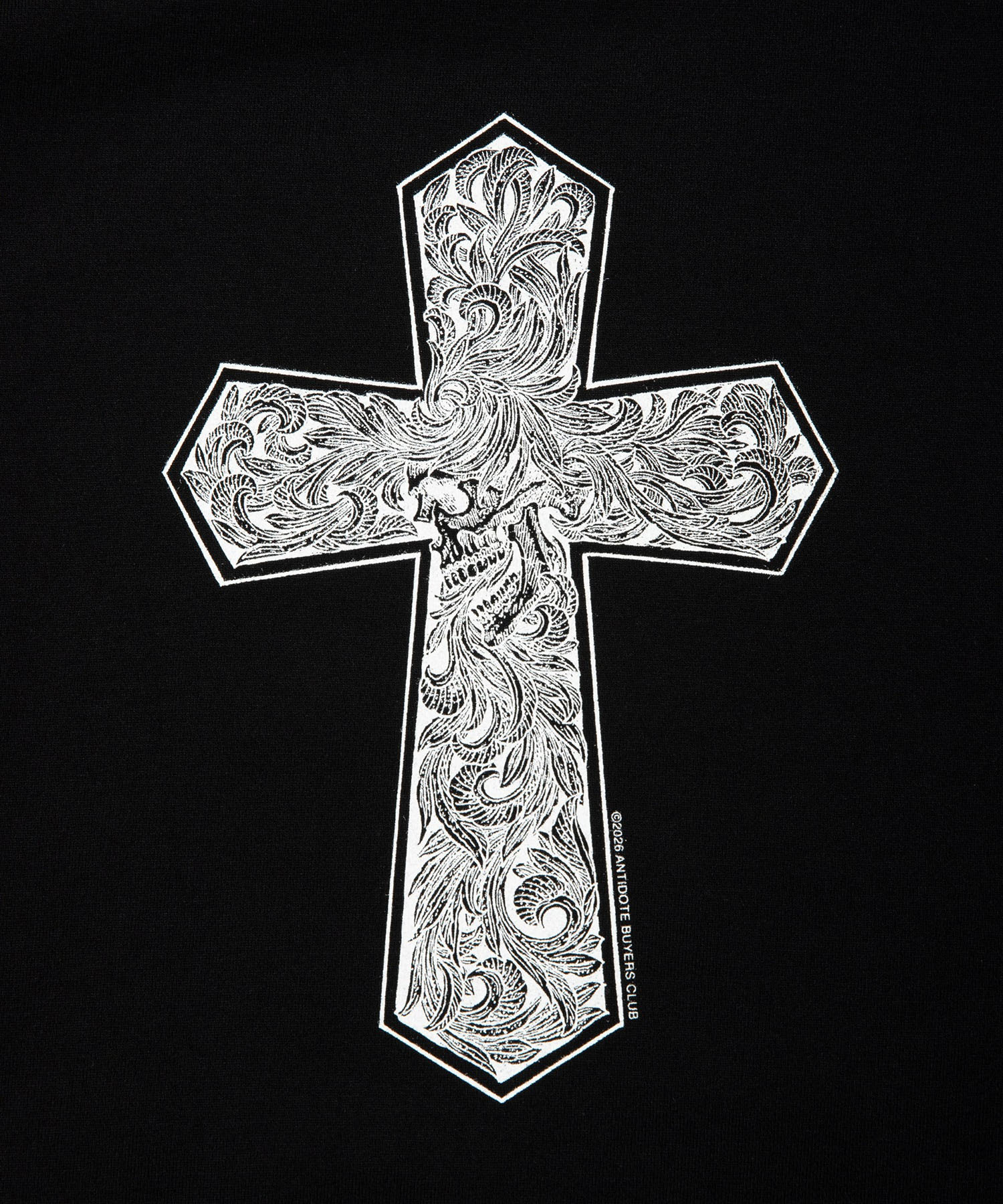 ASIC Crewneck Sweat Shirt Leaf Skull Antidote BUYERS CLUB