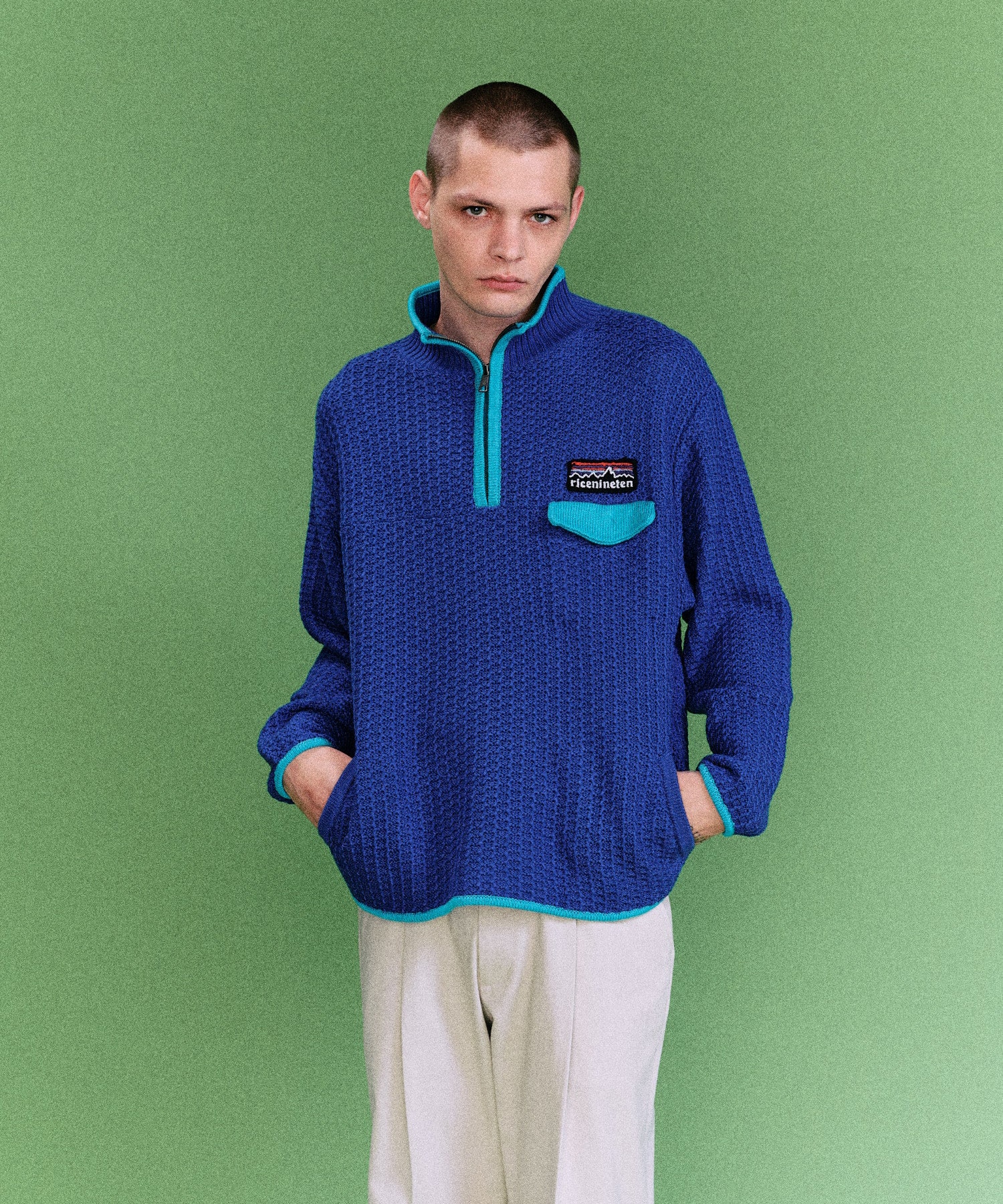 MOUNTAIN KNITTING PULLOVER RICE NINE TEN