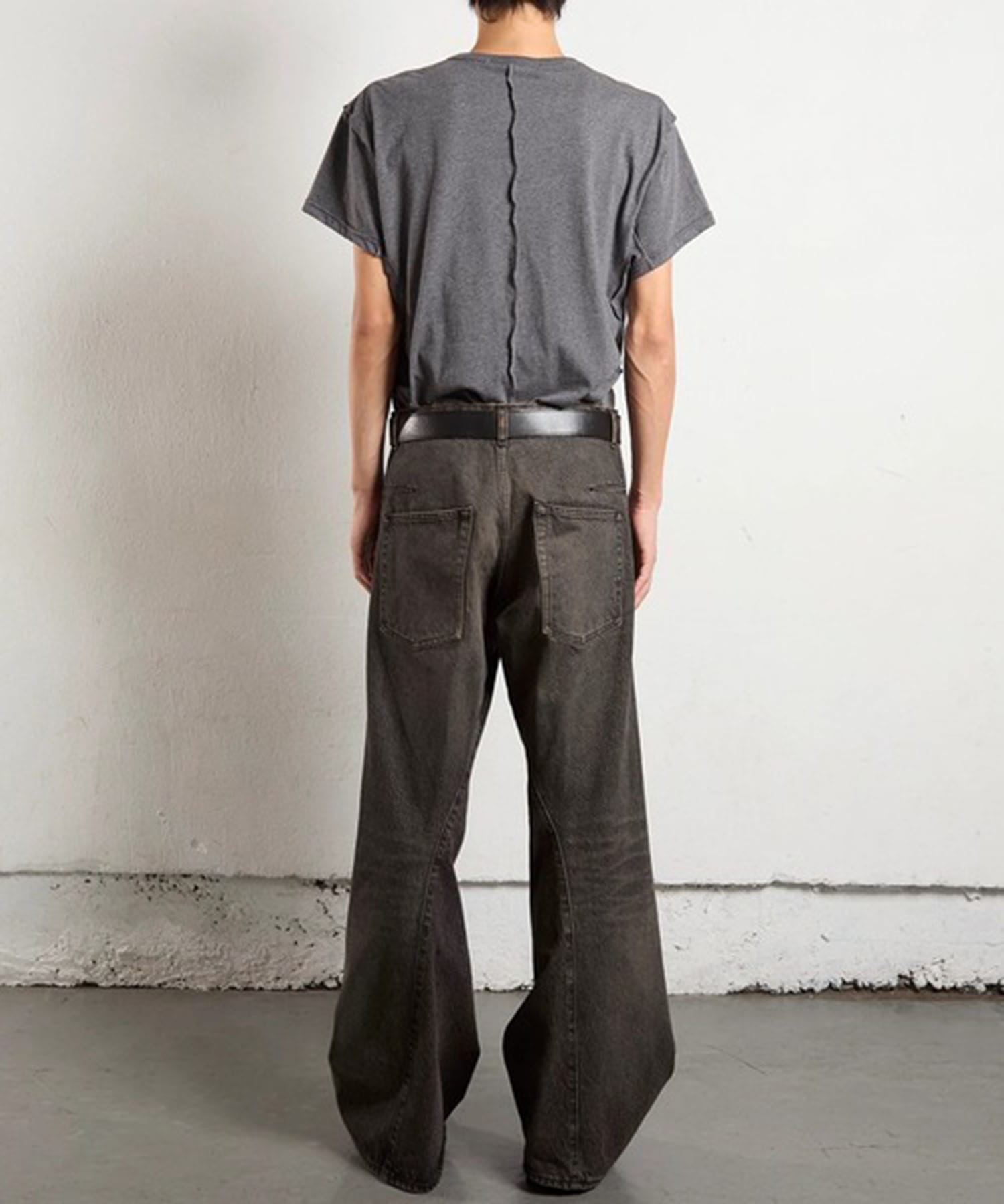 3D TWISTED WIDE LEG JEANS NVRFRGT