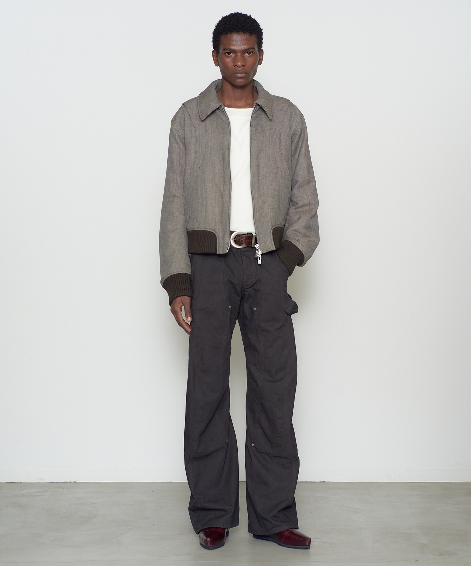 CURVED LEG DOUBLE KNEE WORK PANTS NVRFRGT