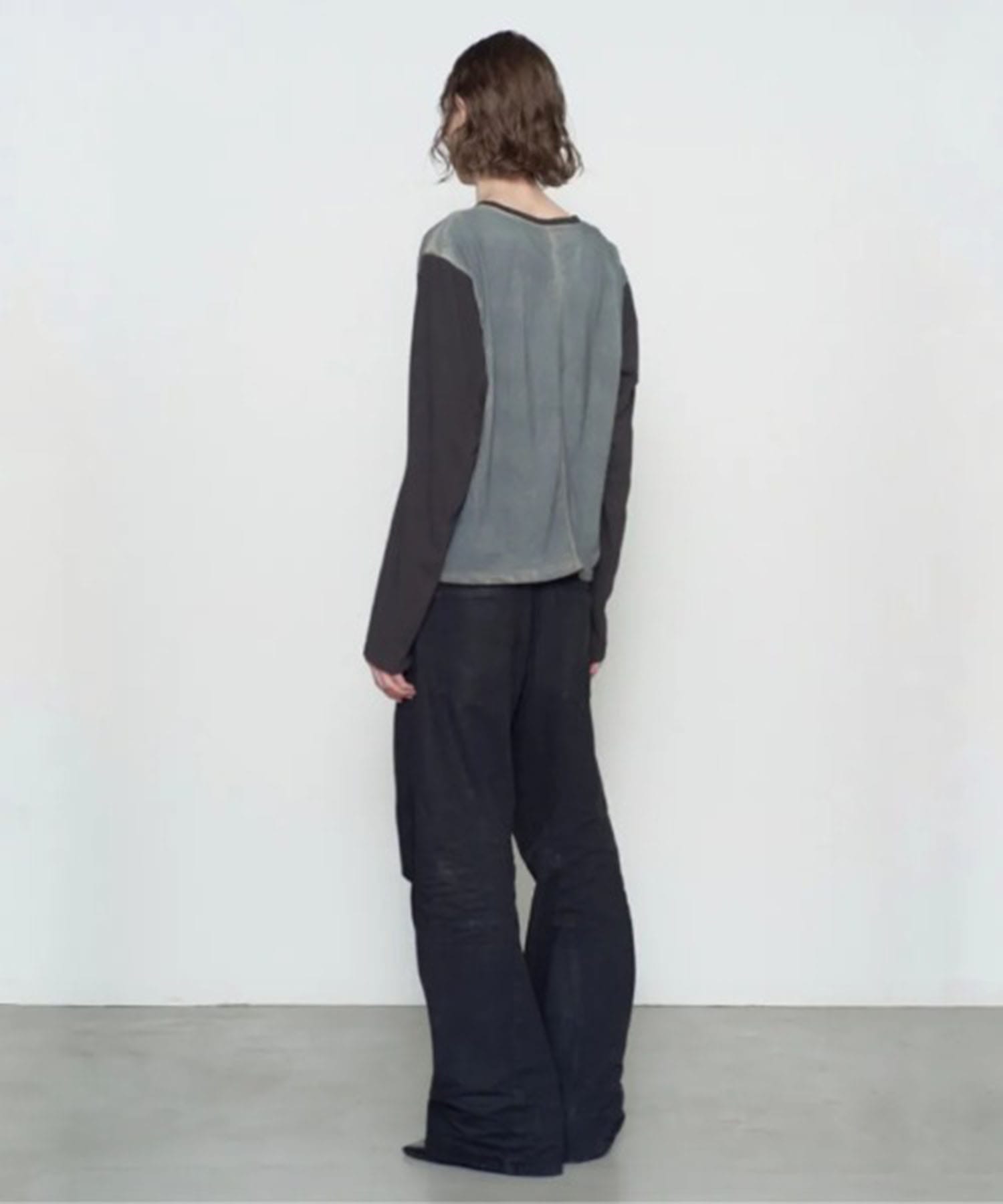 3D TWISTED WIDE LEG JEANS NVRFRGT