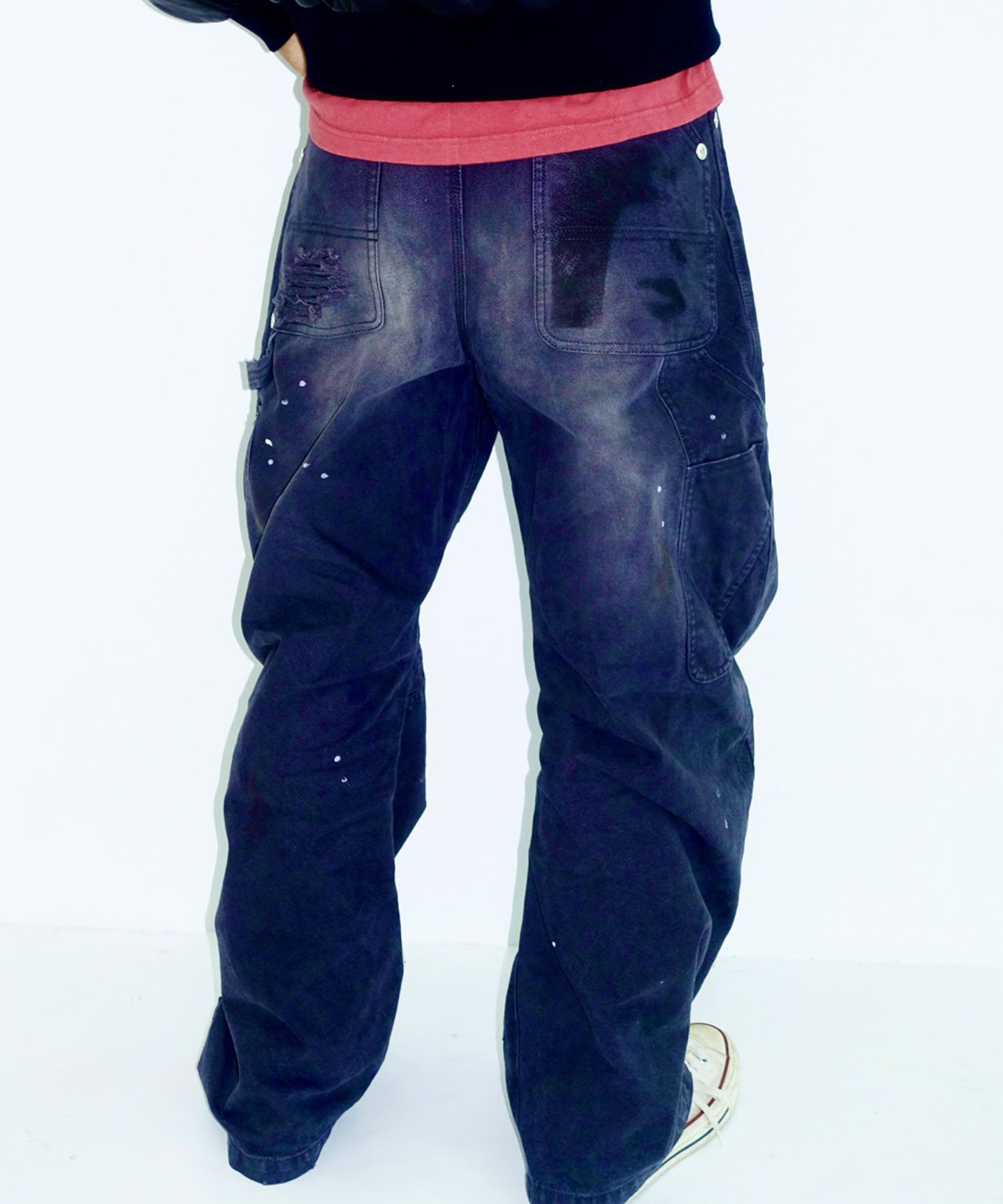 KOWGA×duck double knee curved pants CONZ