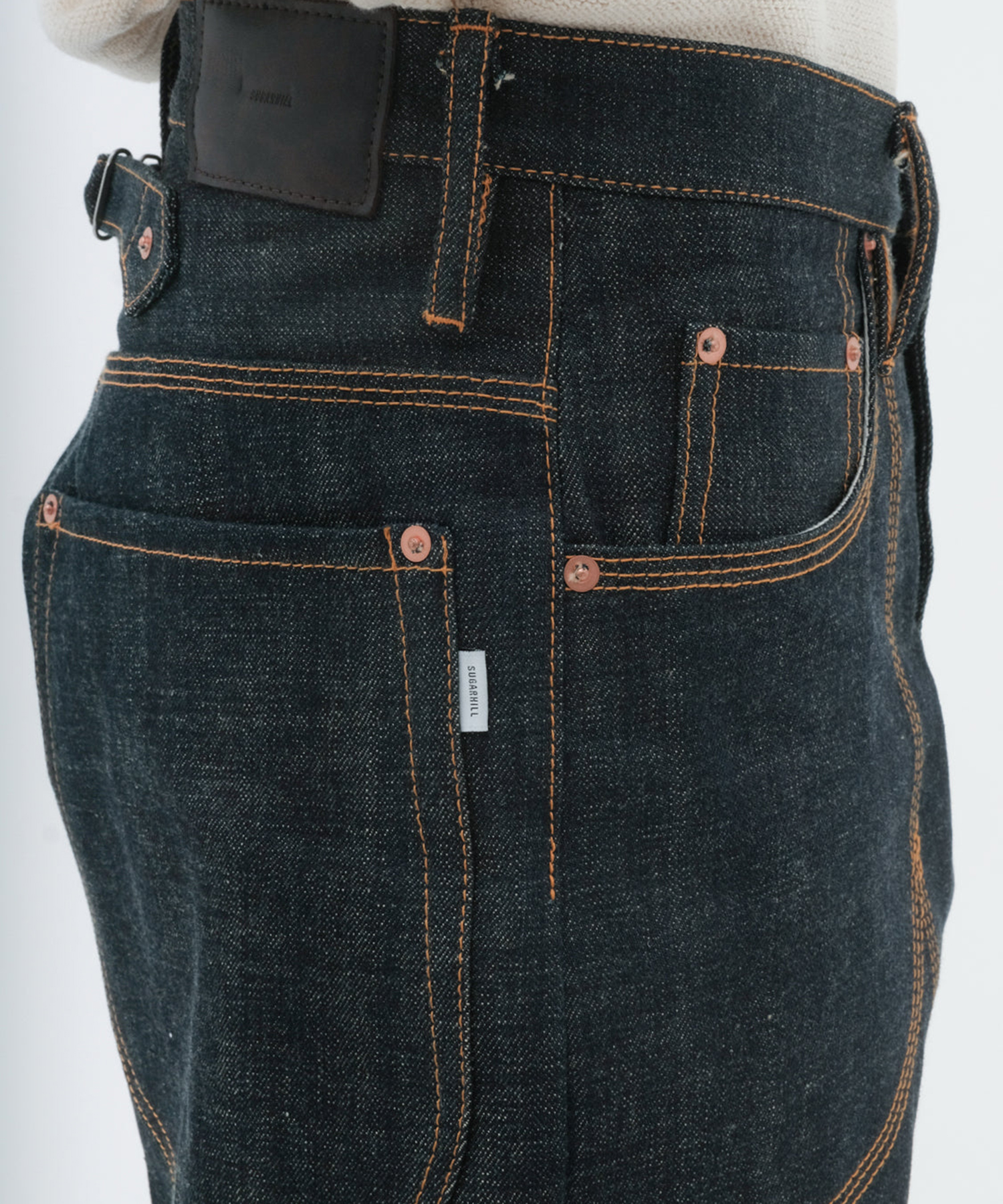 CLASSIC DOUBLE KNEE DENIM PANTS SUGARHILL