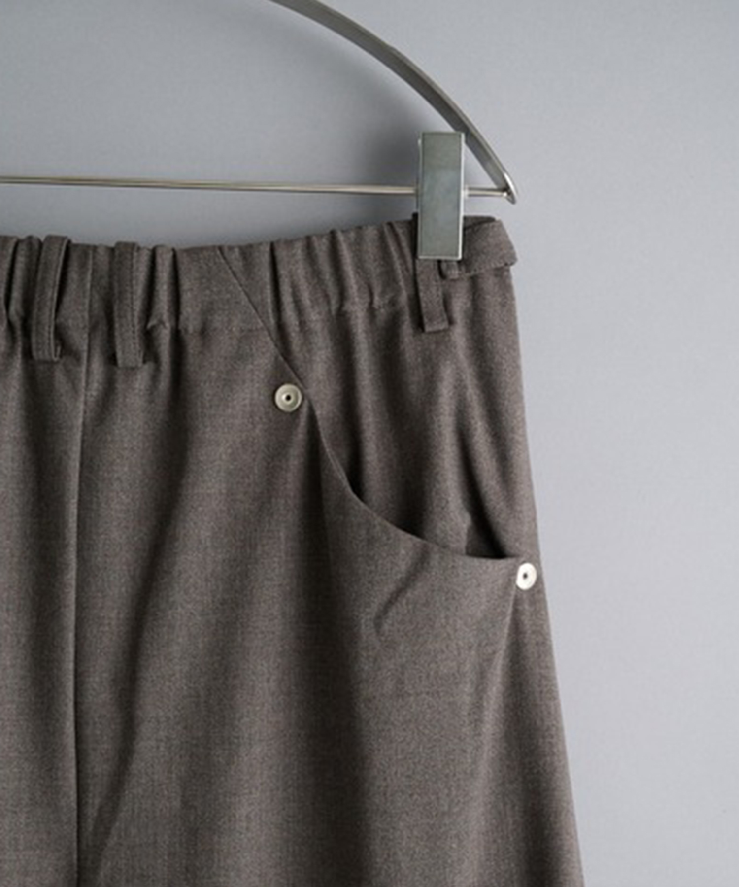 curved leg trousers 3.0 buckle CONZ