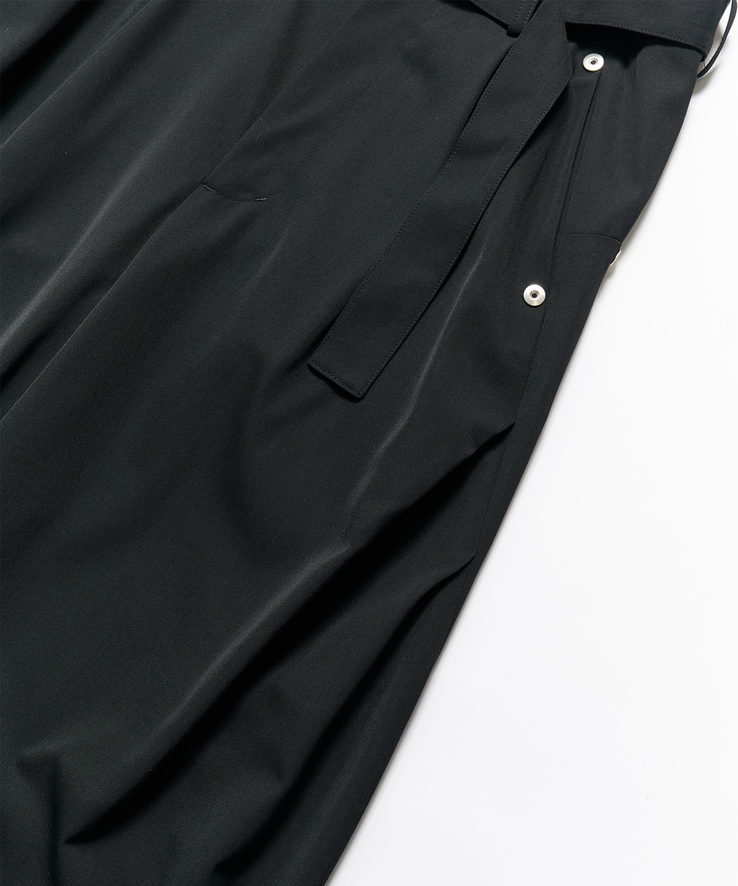 curve leg trousers belted CONZ