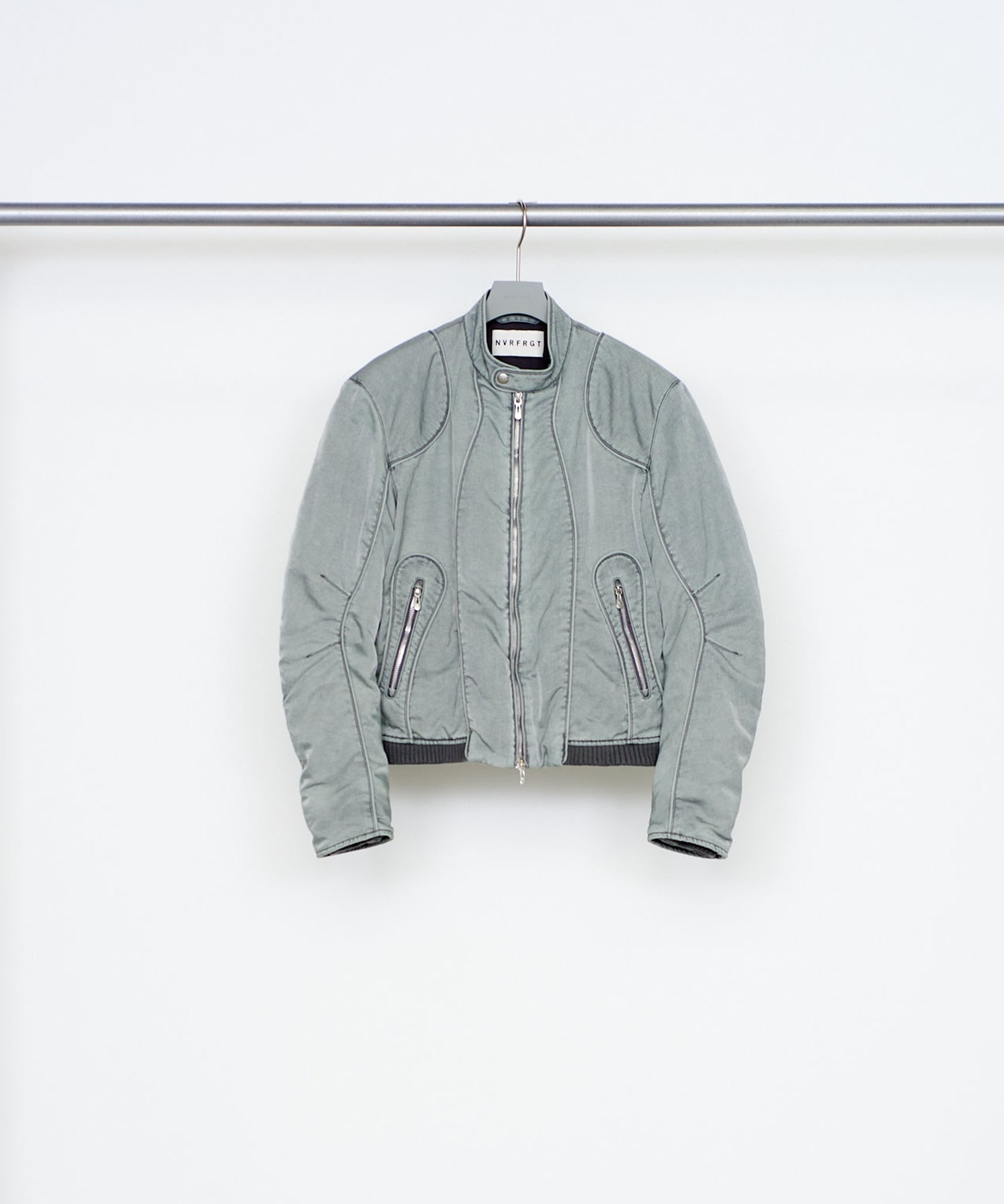 PANELLED PADDED MOTO JACKET NVRFRGT