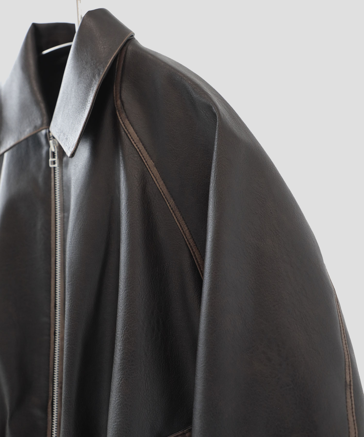 balloon blouson vintage faux leather CONZ