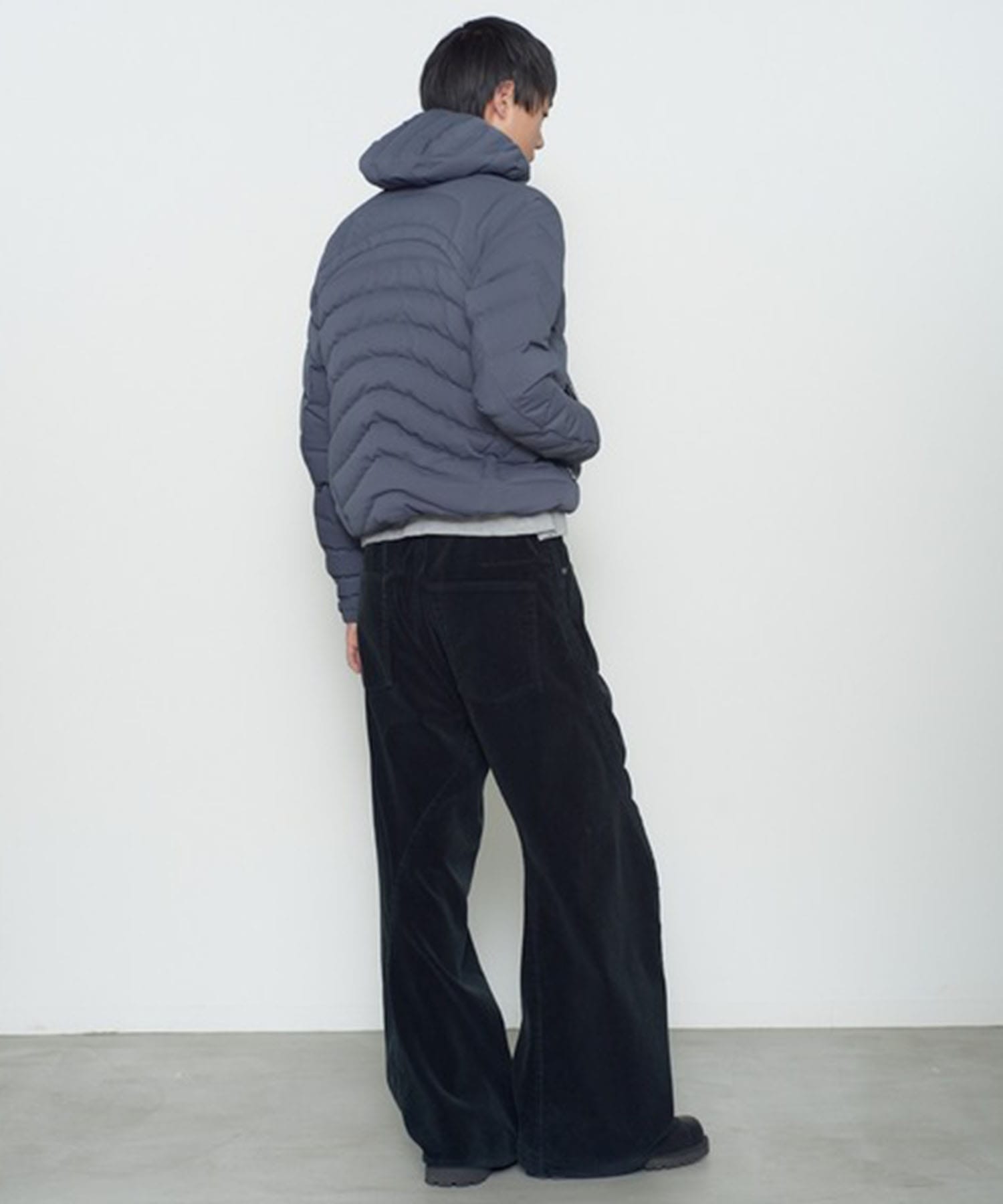 PANELLED HOODED PUFFER JACKET NVRFRGT
