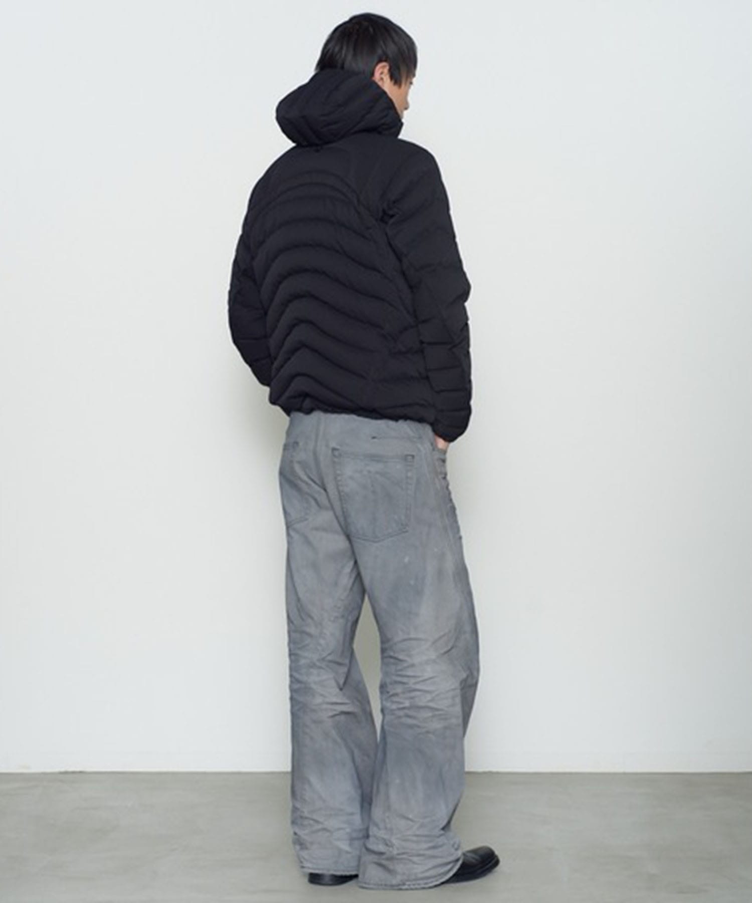 PANELLED HOODED PUFFER JACKET NVRFRGT