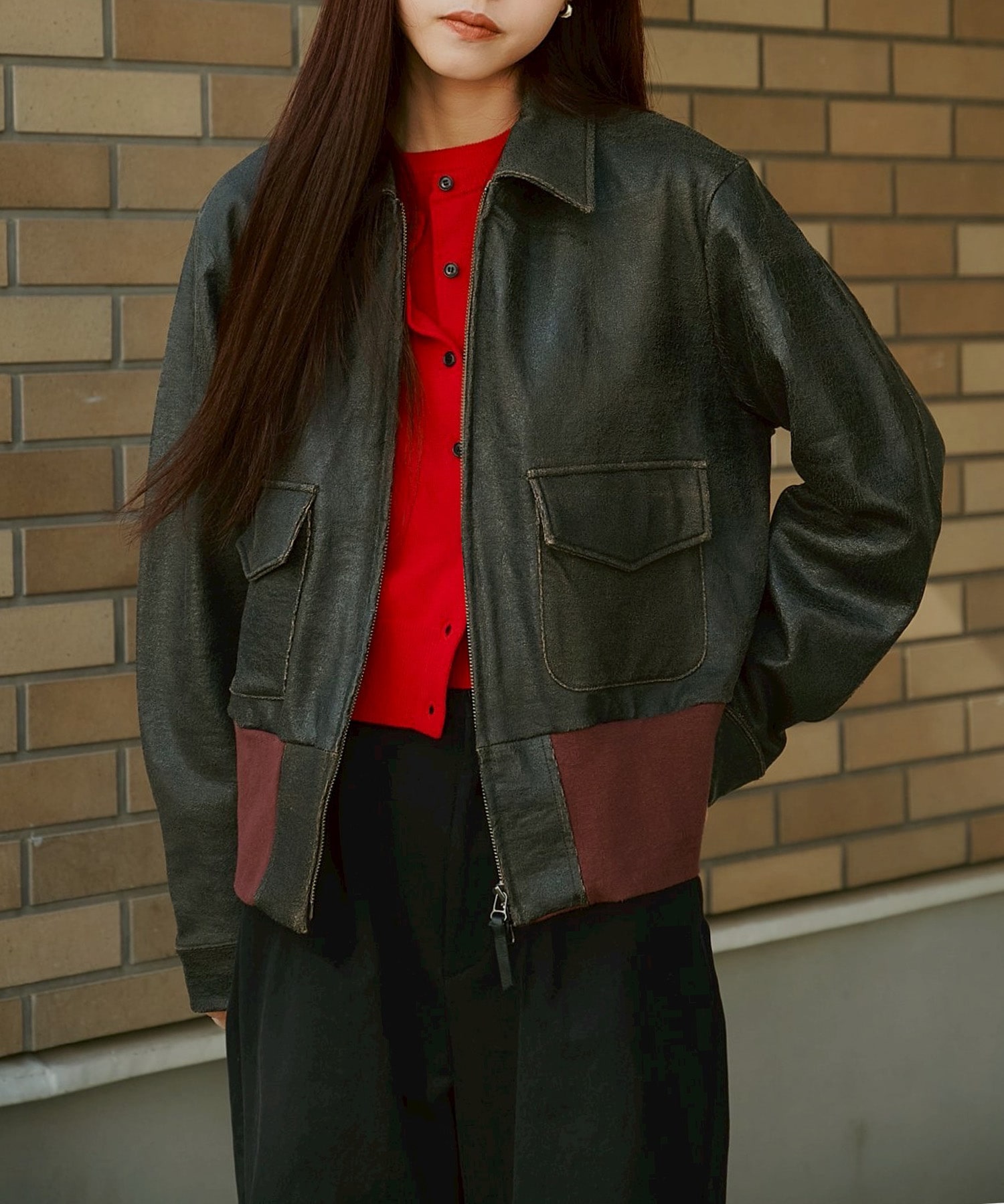 CRACK TERRY BLOUSON ANTHEM A