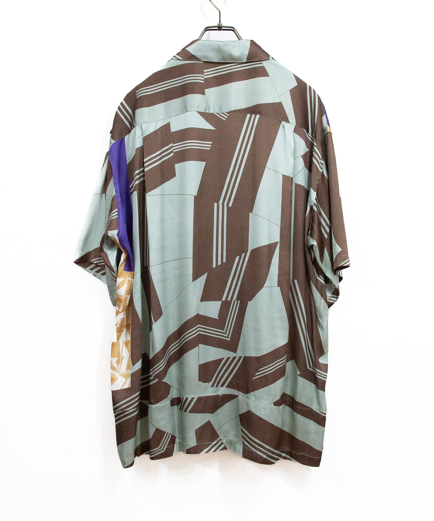 COLLAGE PRINTED BACK OPEN TOPS ANTHEM A