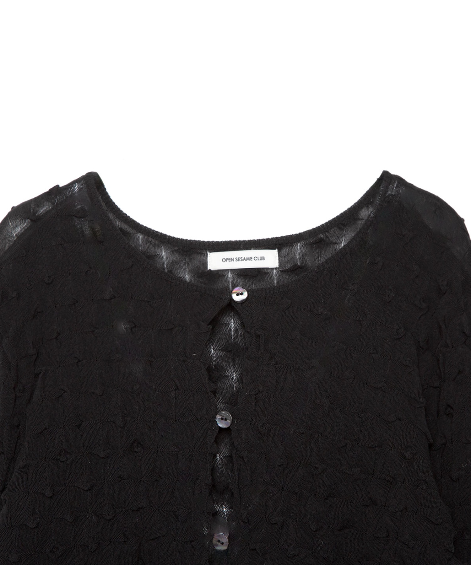 ice cotton short cardigan OPEN SESAME CLUB