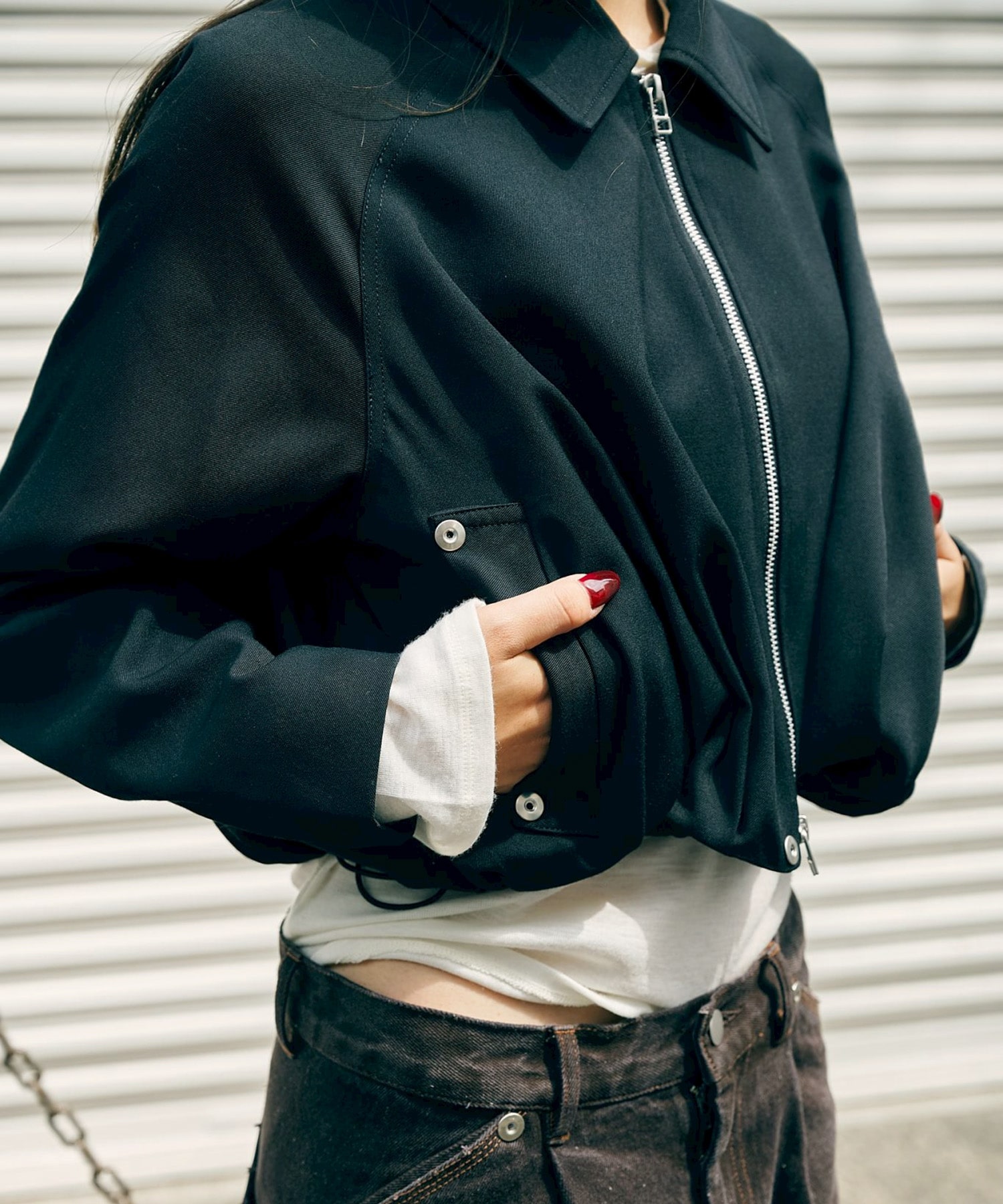 BALLOON ZIP UP JACKET CONZ