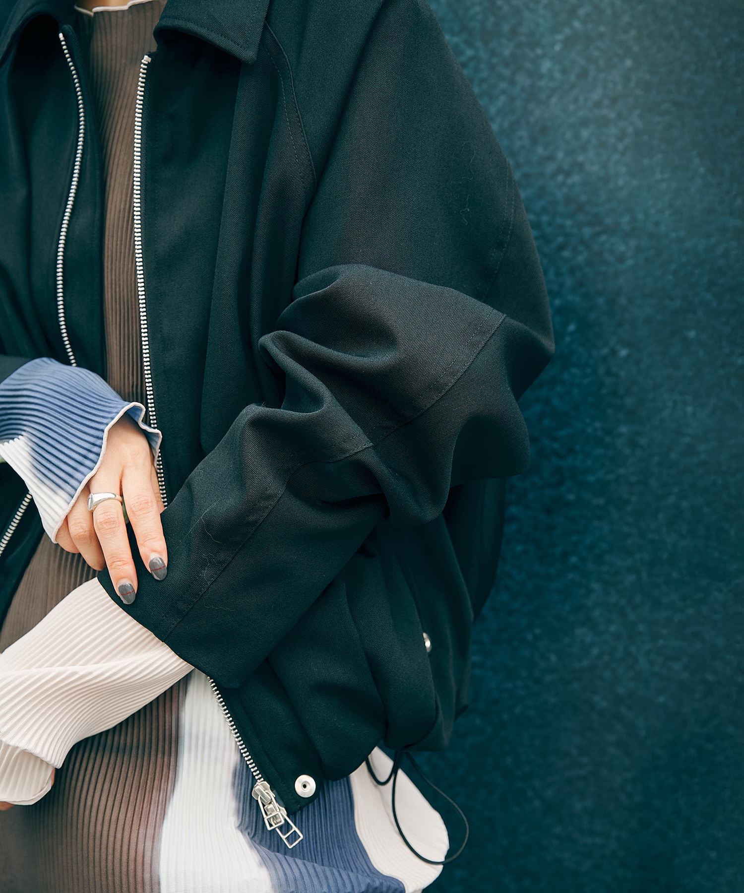 BALLOON ZIP UP JACKET CONZ