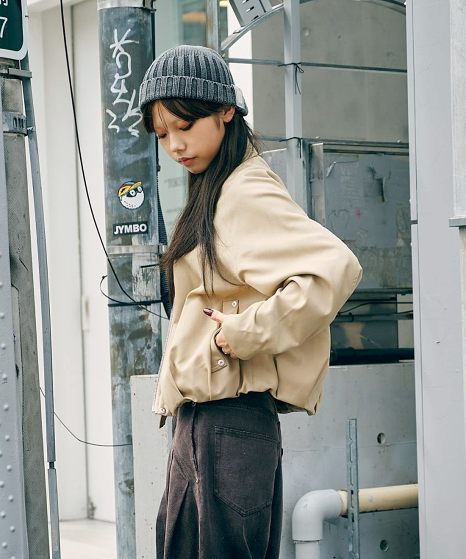 BALLOON ZIP UP JACKET CONZ