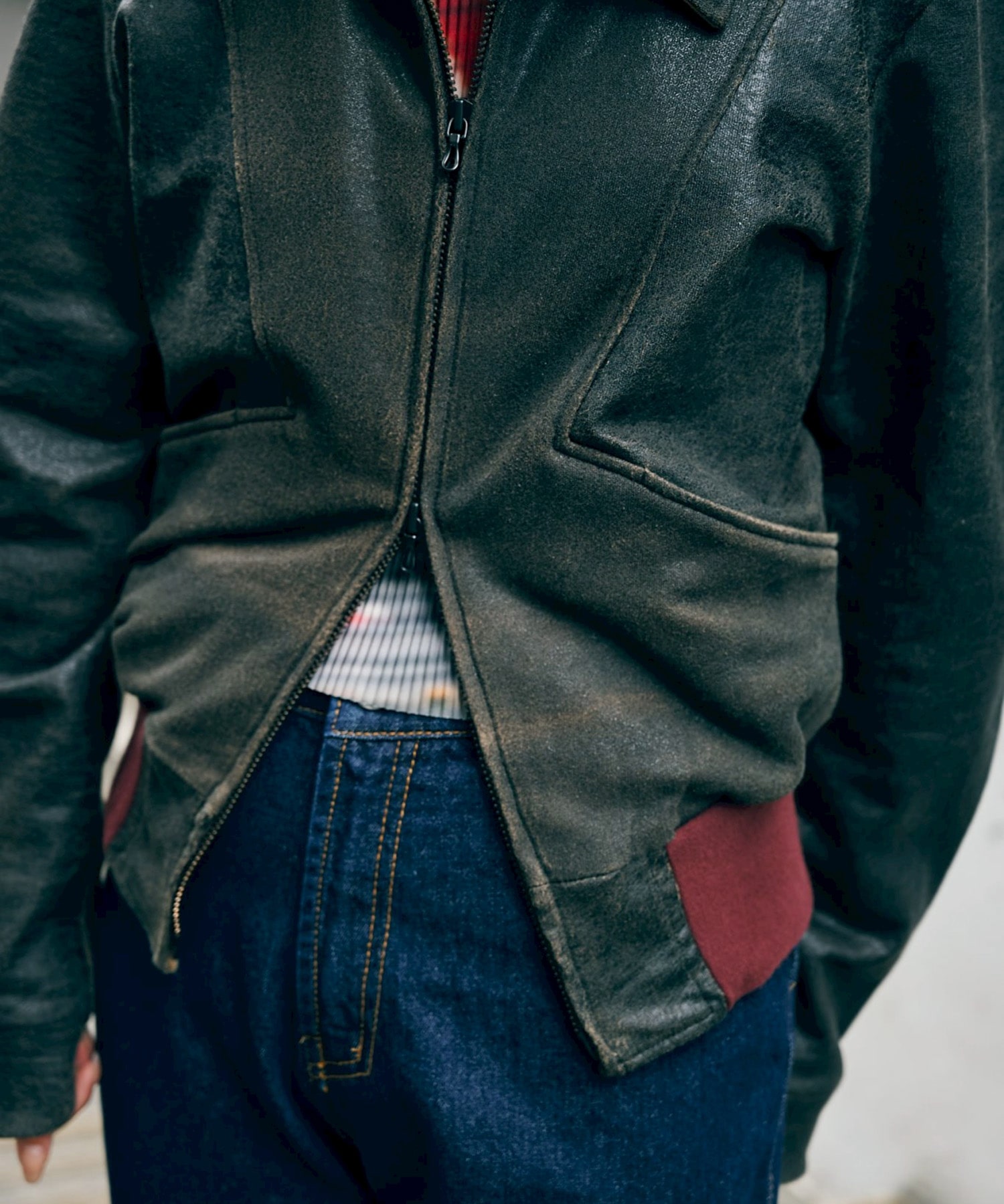 CRACK TERRY BLOUSON ANTHEM A