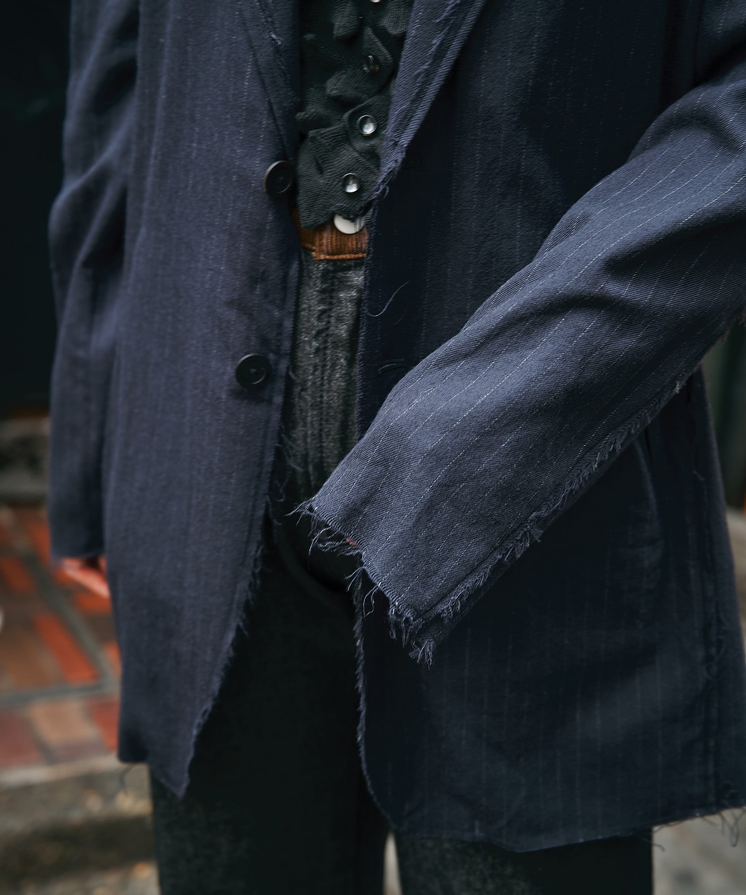 FLANNEL STRIPE BROKEN JACKET ANTHEM A