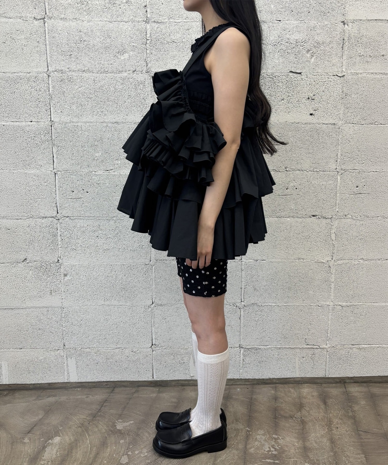 Volume camisole blouse naokitomizuka