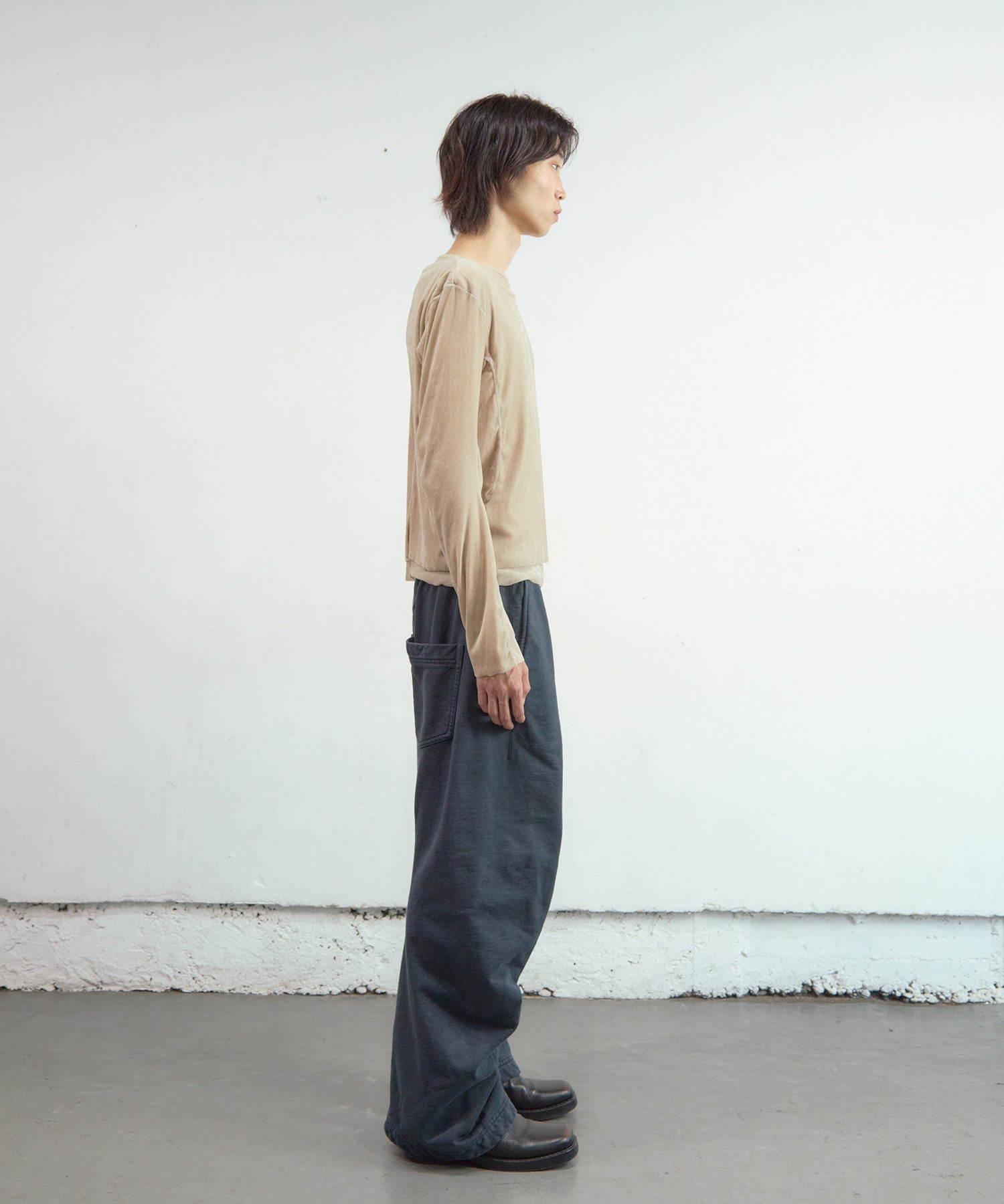 DOUBLE LAYERED LONG SLEEVE T-SHIRT NVRFRGT