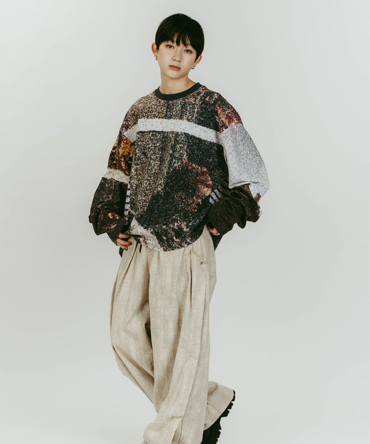 scenery print long sleeve tee Knuth Marf