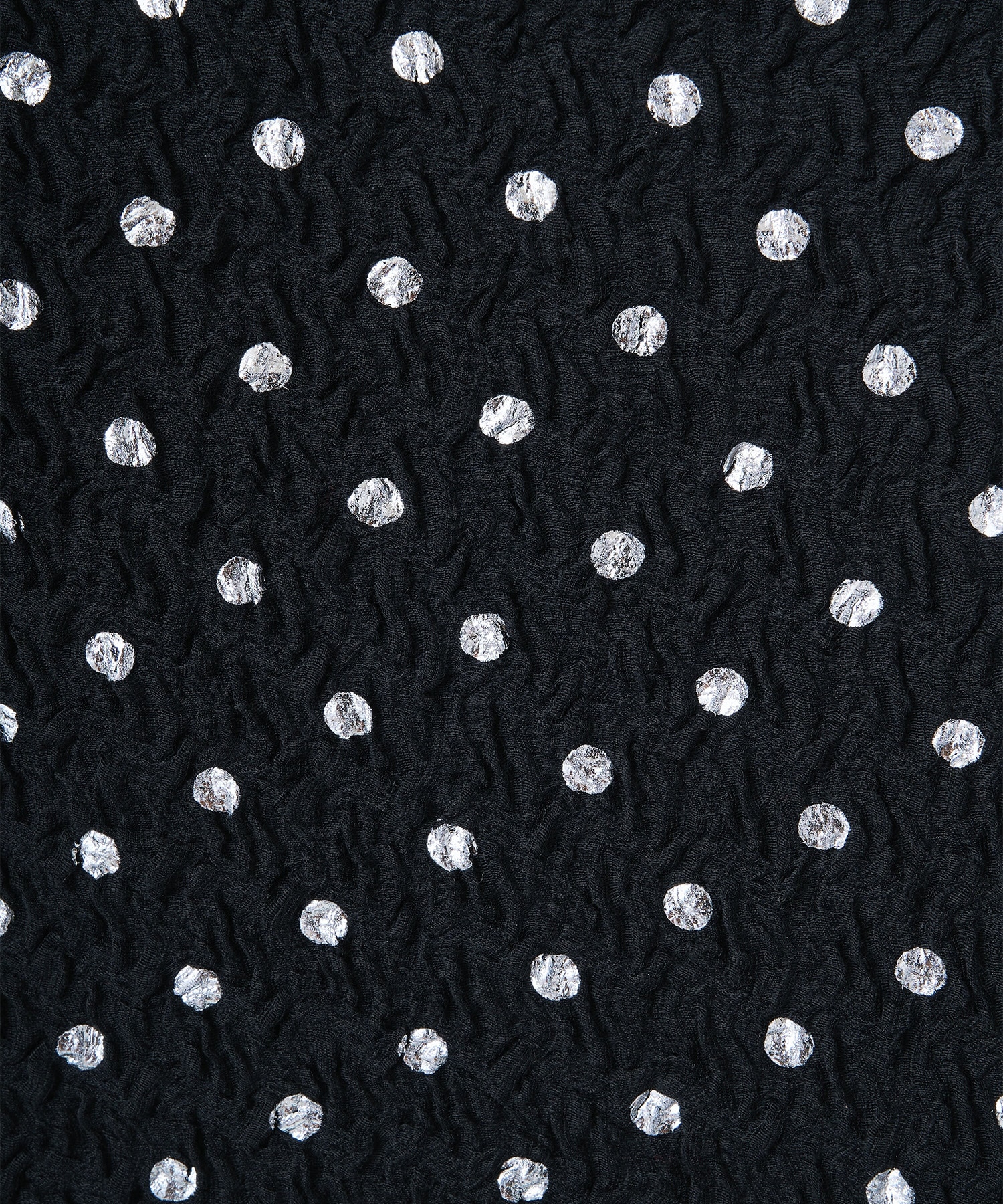 Polka dot print frilled tops naokitomizuka