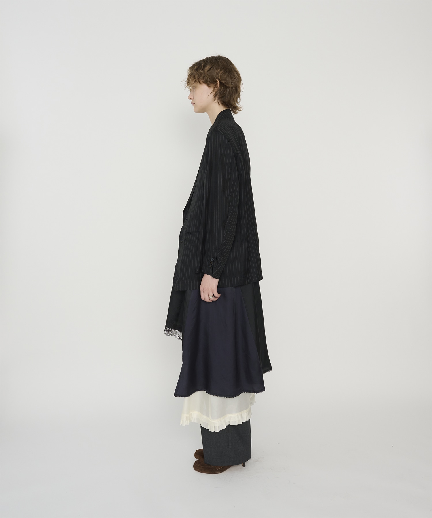 WASHED CUPRO OVERSIZED 2B TAILORED JACKET JANE SMITH