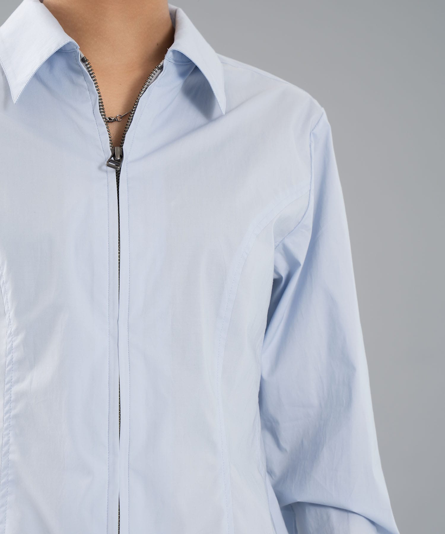 fitted zip up shirt CONZ