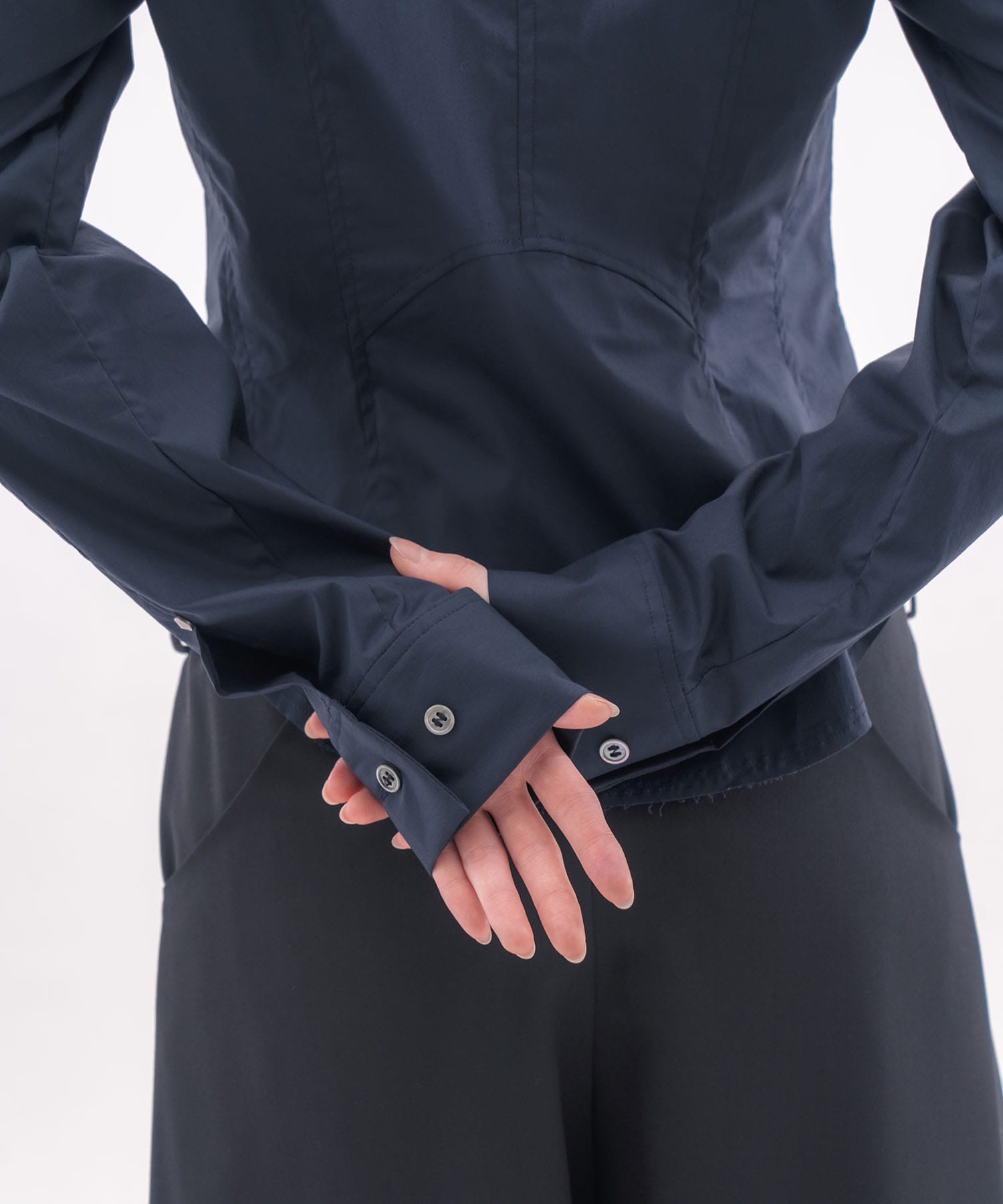 fitted zip up shirt CONZ