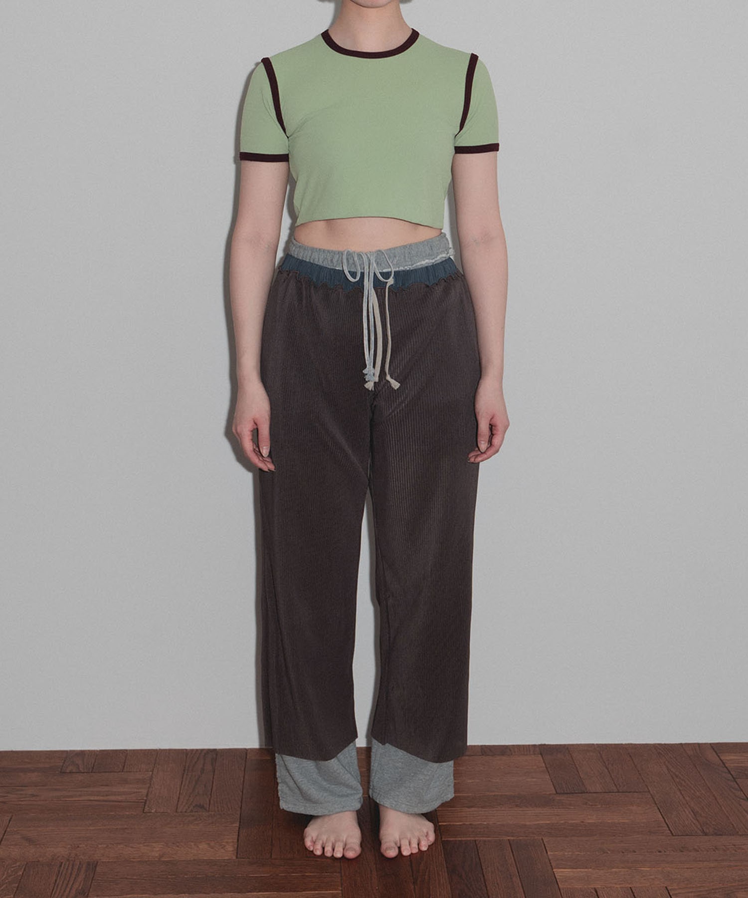 別注 STRETCH PILE RINGER SHORT TEE kotohayokozawa
