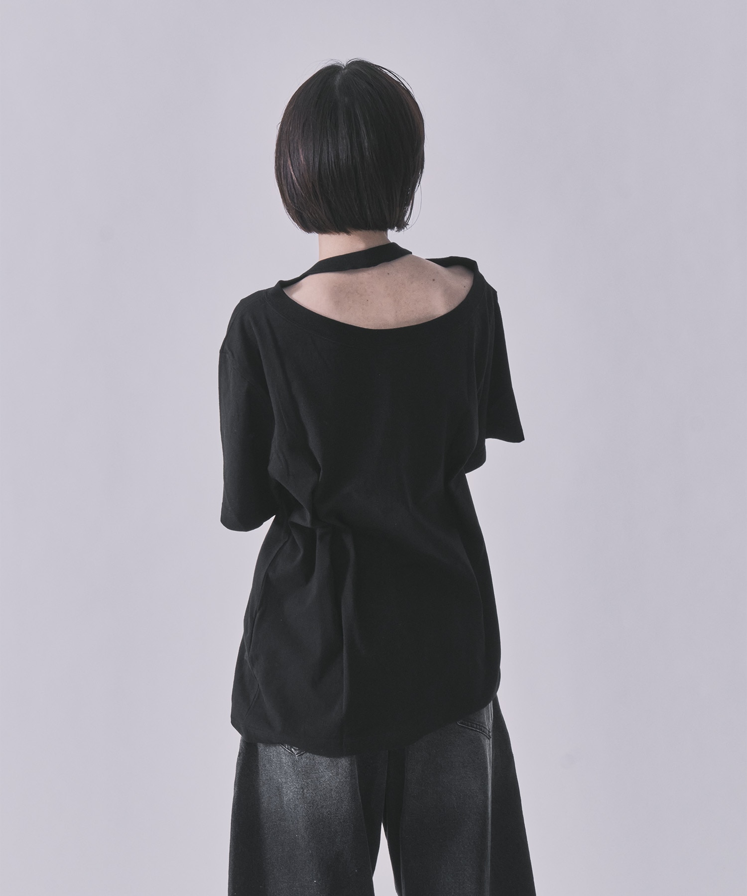 Raffy Gauze 2-Way T-Shirt INSCRIRE