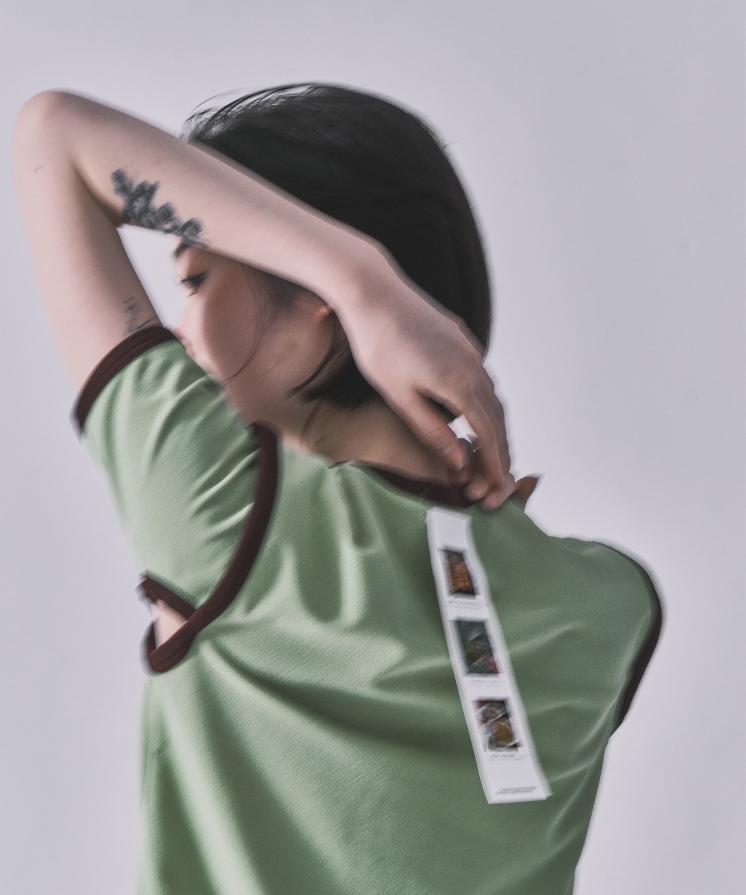 STRETCH PILE RINGER TEE kotohayokozawa