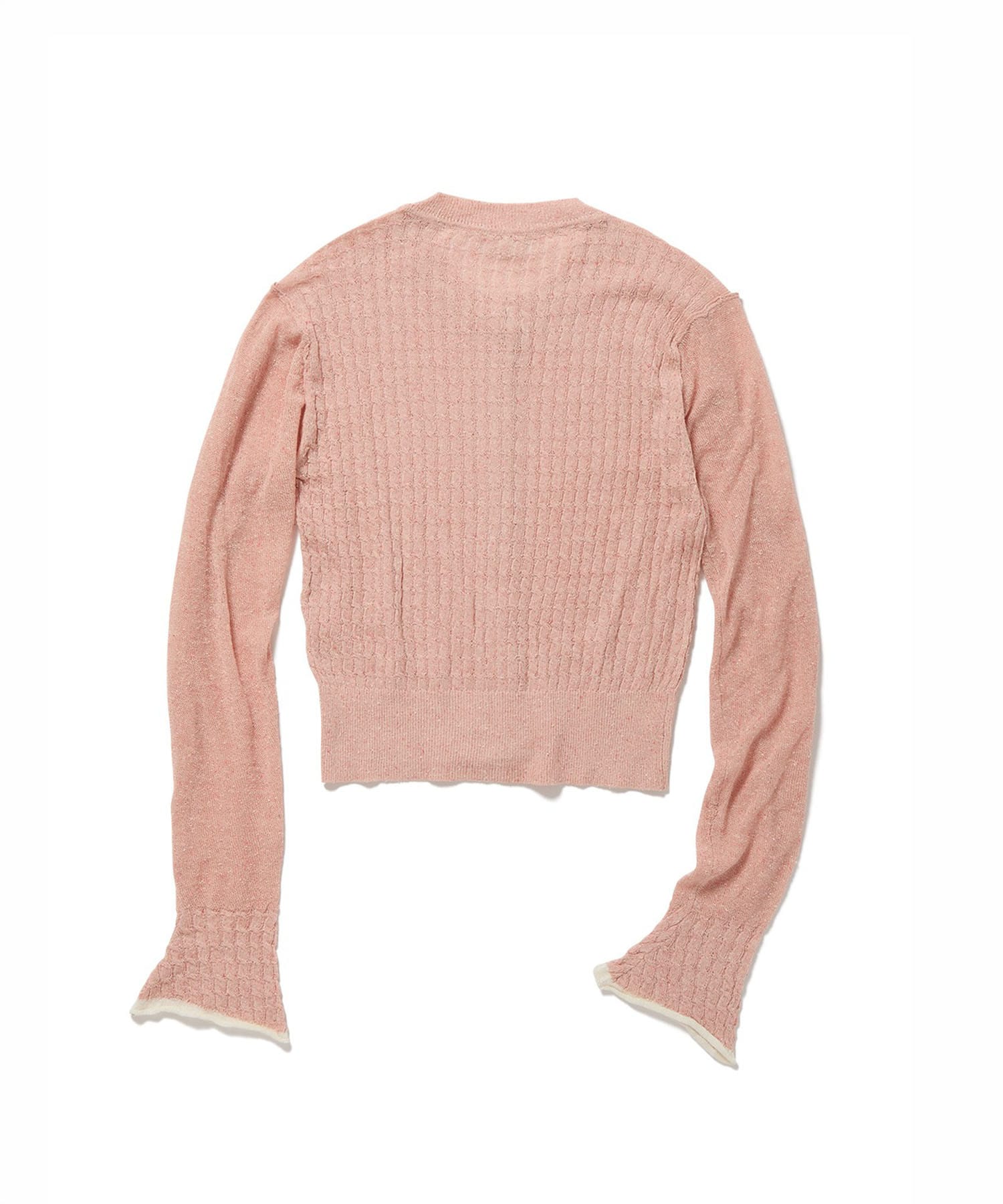 Silk Thin Cable Knit Cardigan PERVERZE