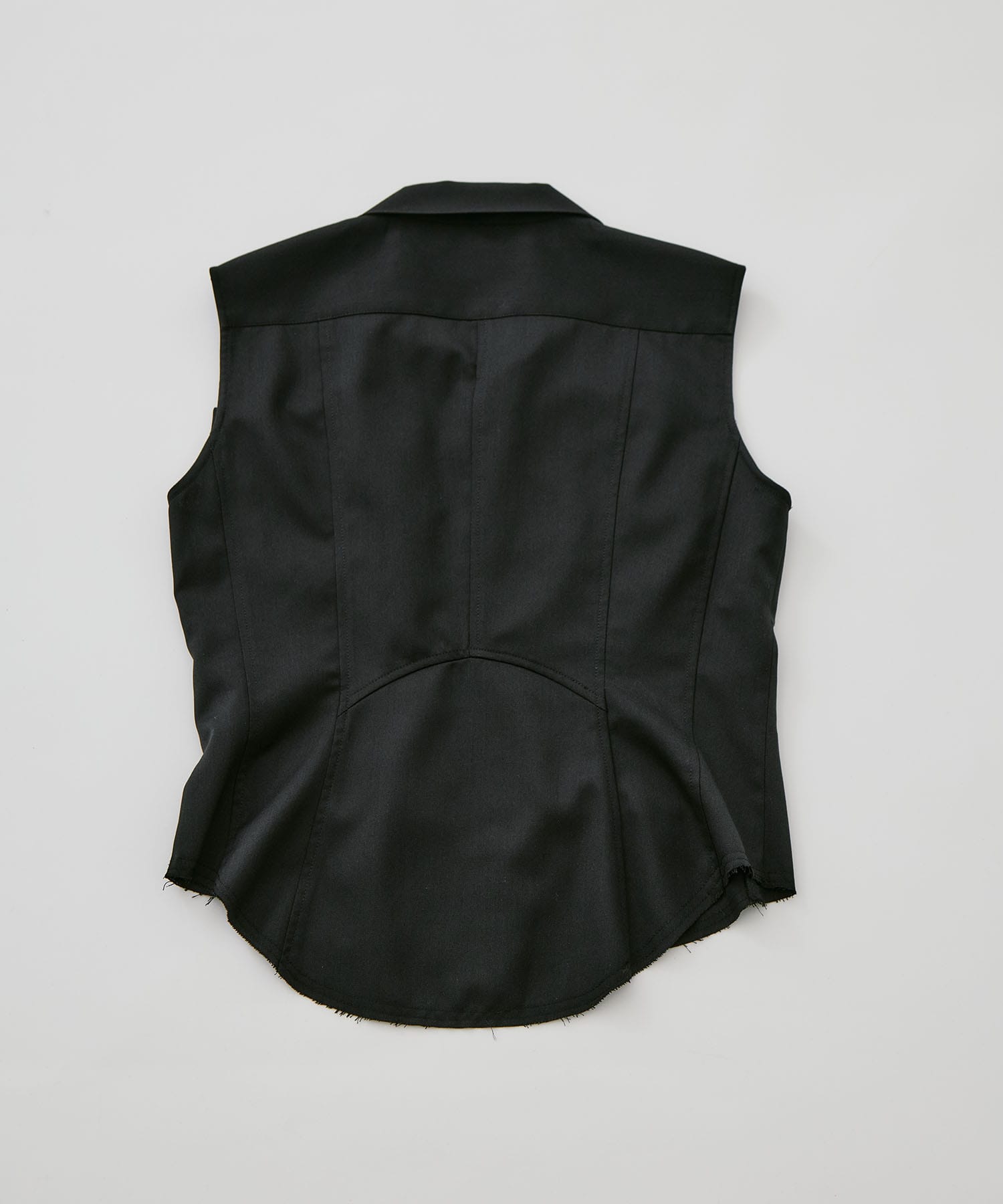 tied sleeve-less shirt CONZ