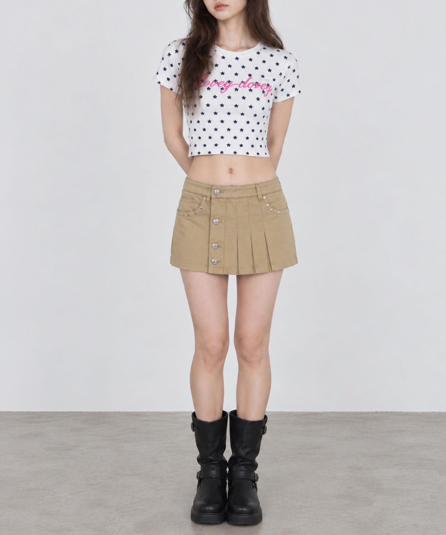 WMS STUDDED MINI SKIRT AFB