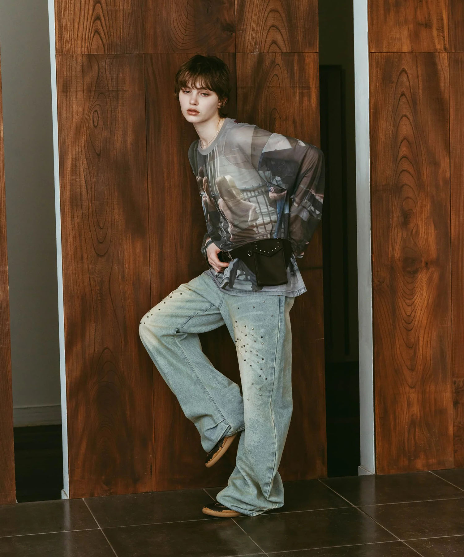 school sheer long-sleeve tee(unisex) Knuth Marf