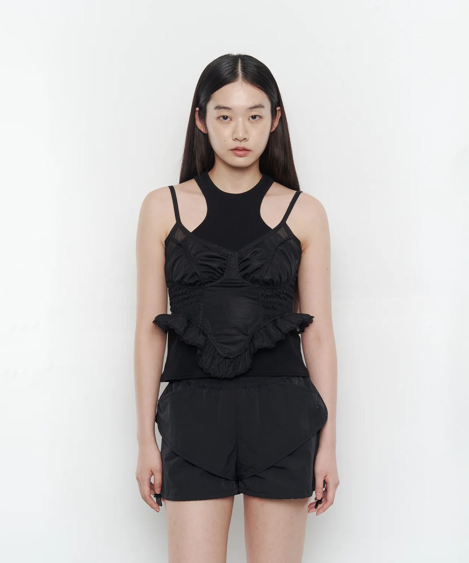 NYLON PUFFY SHORTS POOLDE