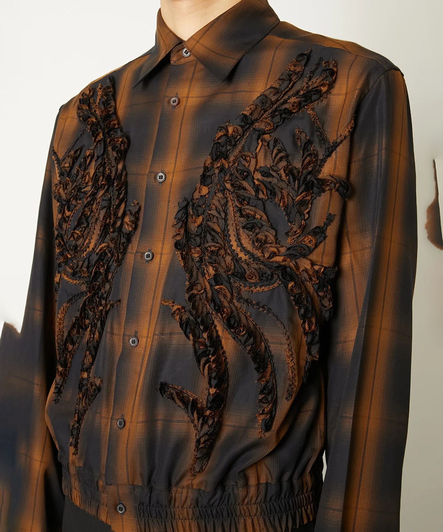 EMBROIDERED BLOUSON SHIRT TAAKK