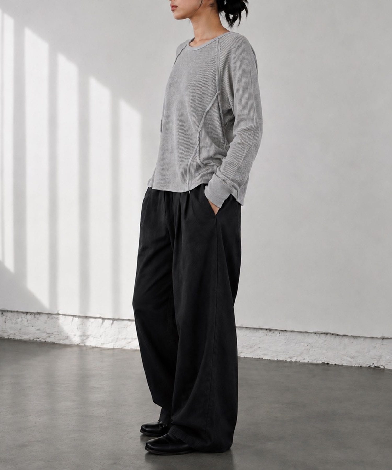 WAFFLE THERMAL LONG SLEEVE TSHIRT NVRFRGT